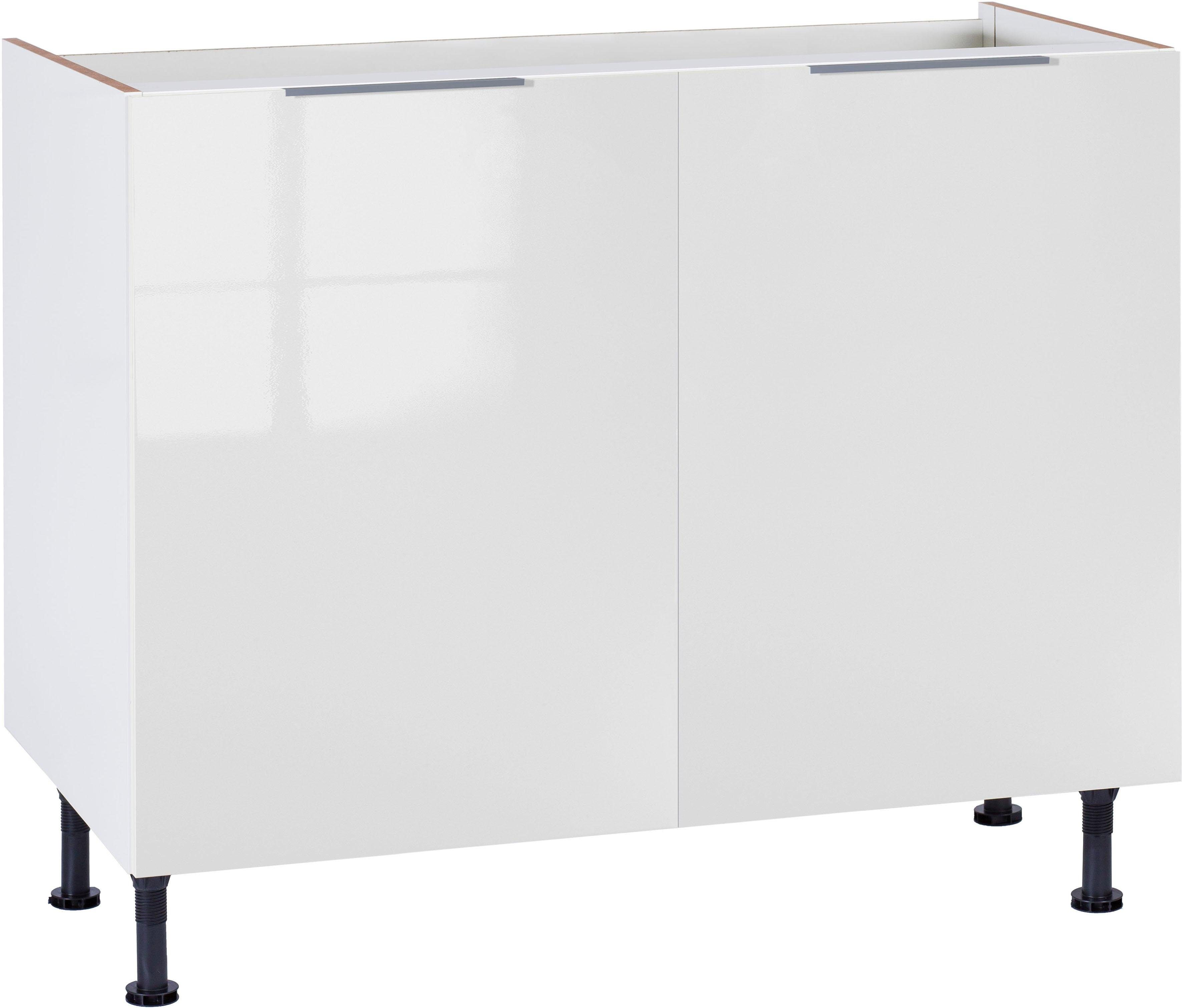 OPTIFIT Gootsteenkast Tara Breedte 100 cm gootsteenkasten wit