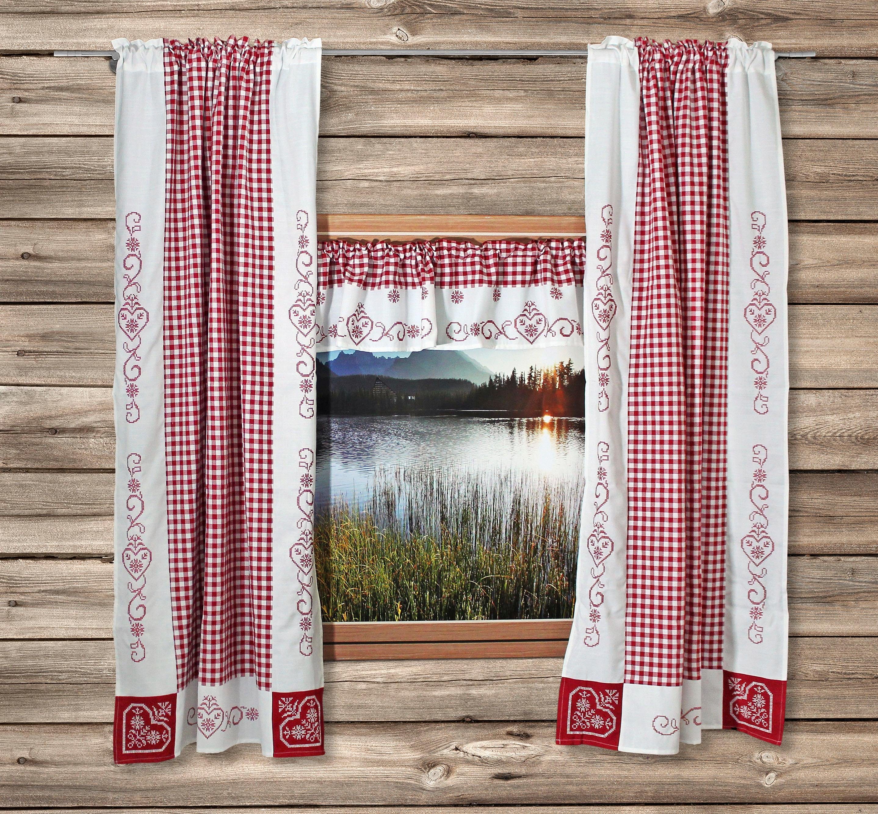 Hossner Gordijn Kulm Landelijke look (2 stuks)