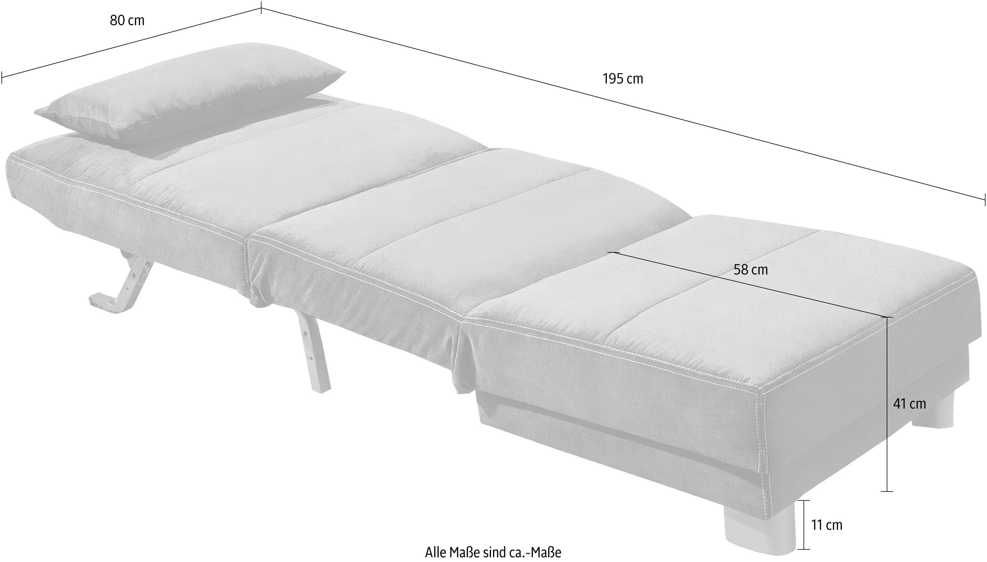 INOSIGN Slaapbank GINA in een handomdraai van bank in bed te veranderen