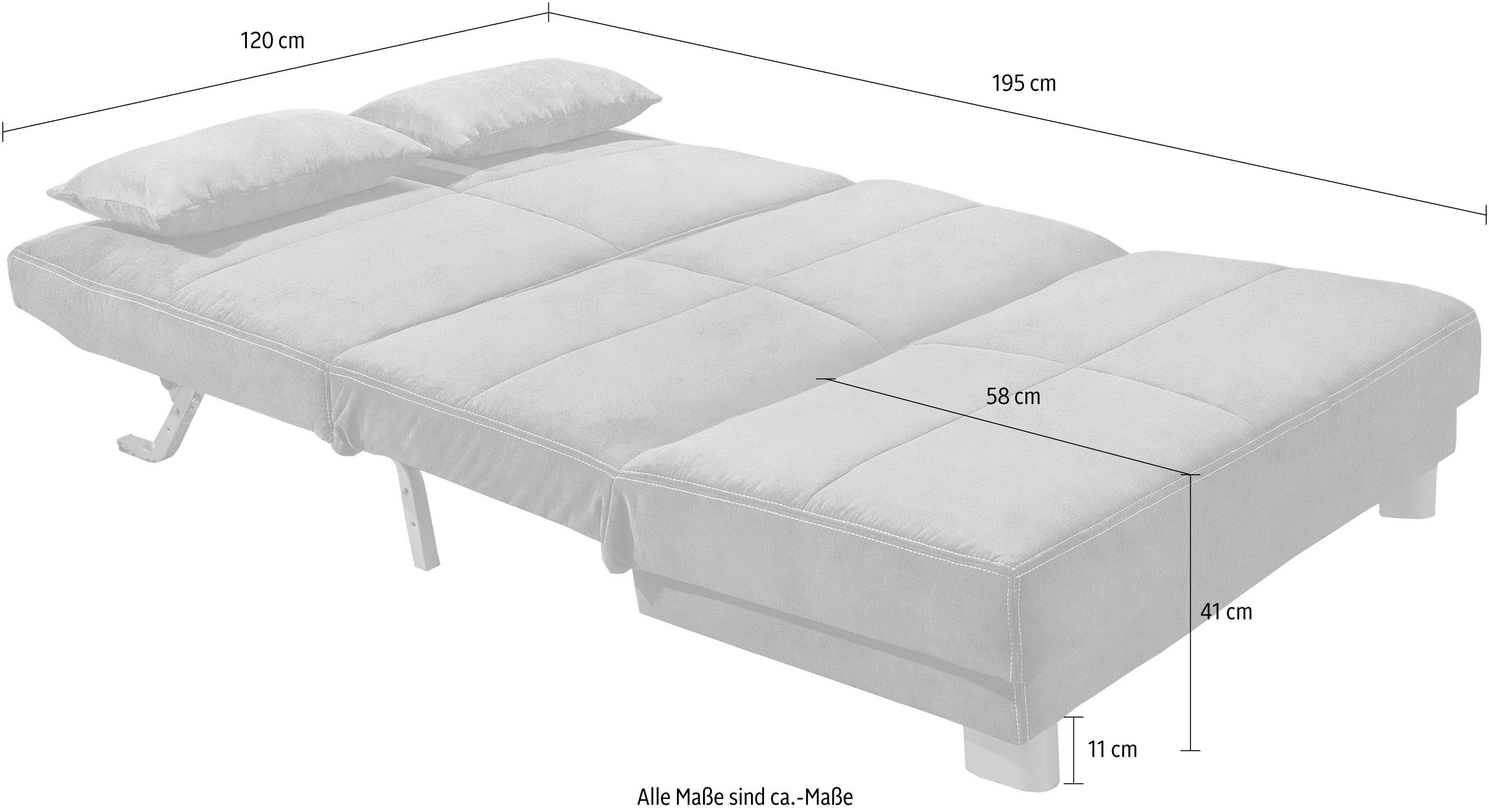 INOSIGN Slaapbank GINA in een handomdraai van bank in bed te veranderen
