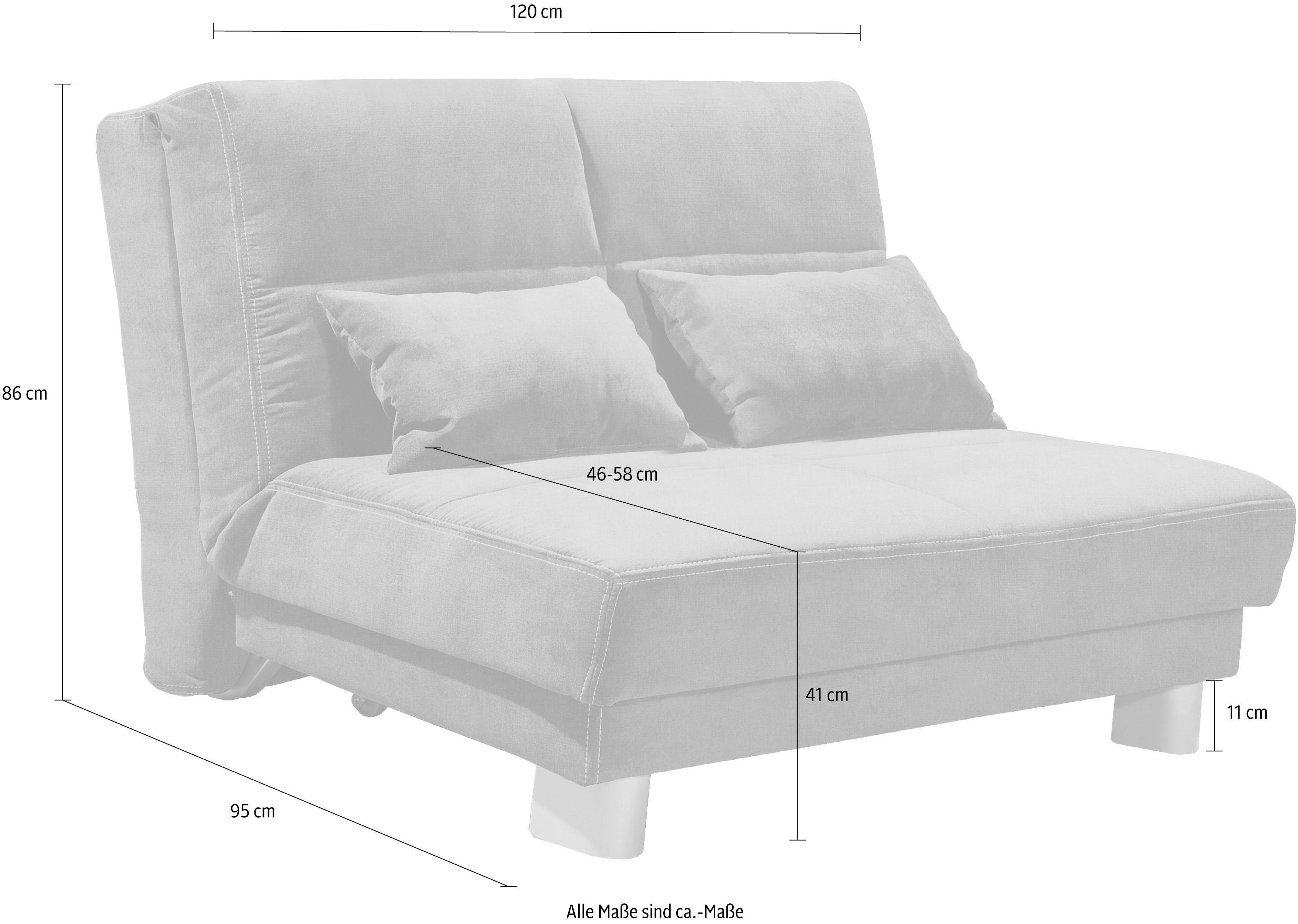 INOSIGN Slaapbank GINA in een handomdraai van bank in bed te veranderen