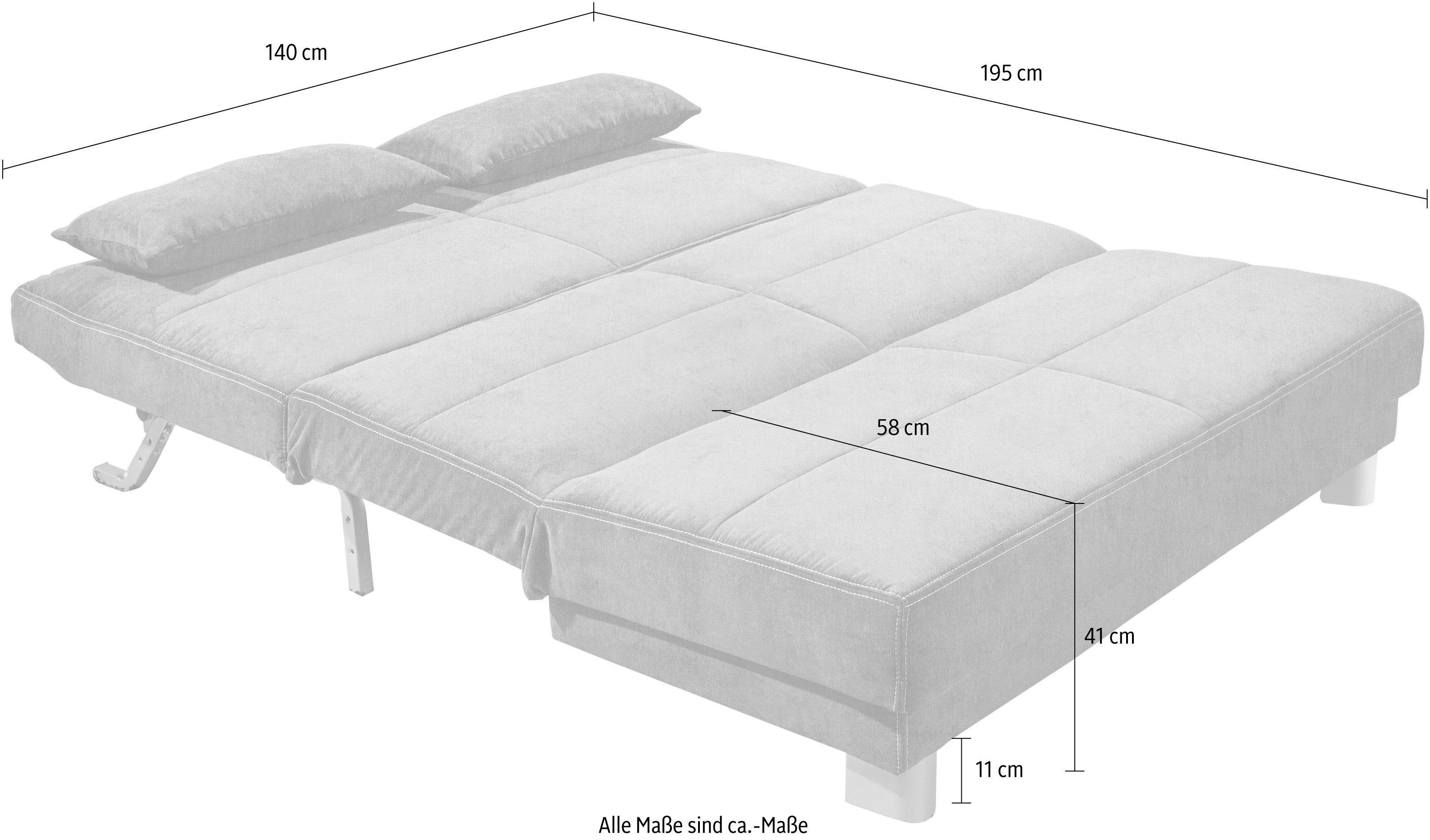 INOSIGN Slaapbank GINA in een handomdraai van bank in bed te veranderen