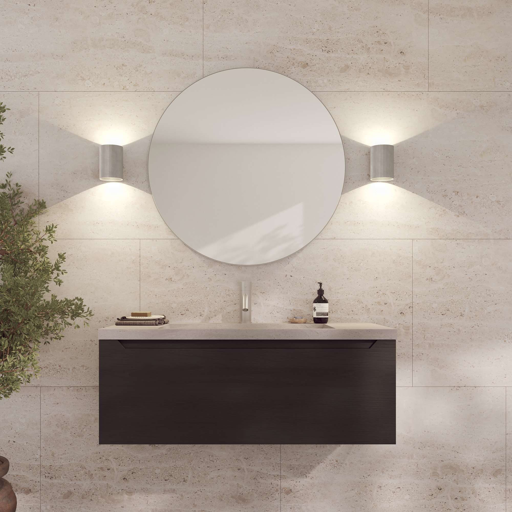 Loevschall Wandlamp Sekvens, moderne wandlamp, op-/aflicht, Deens ontwerp (1 stuk)