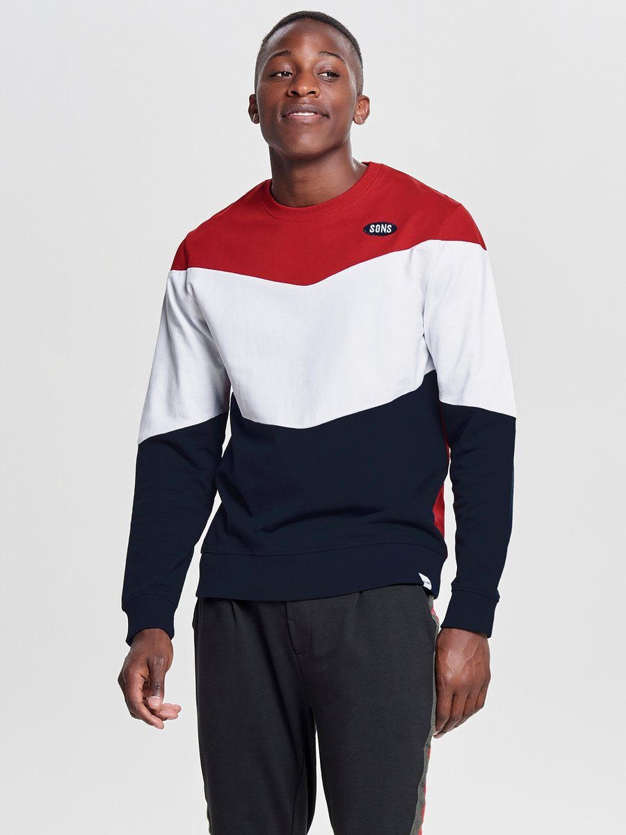 Only & Sons NU 15% KORTING: ONLY & SONS Contrasterend Sweatshirt