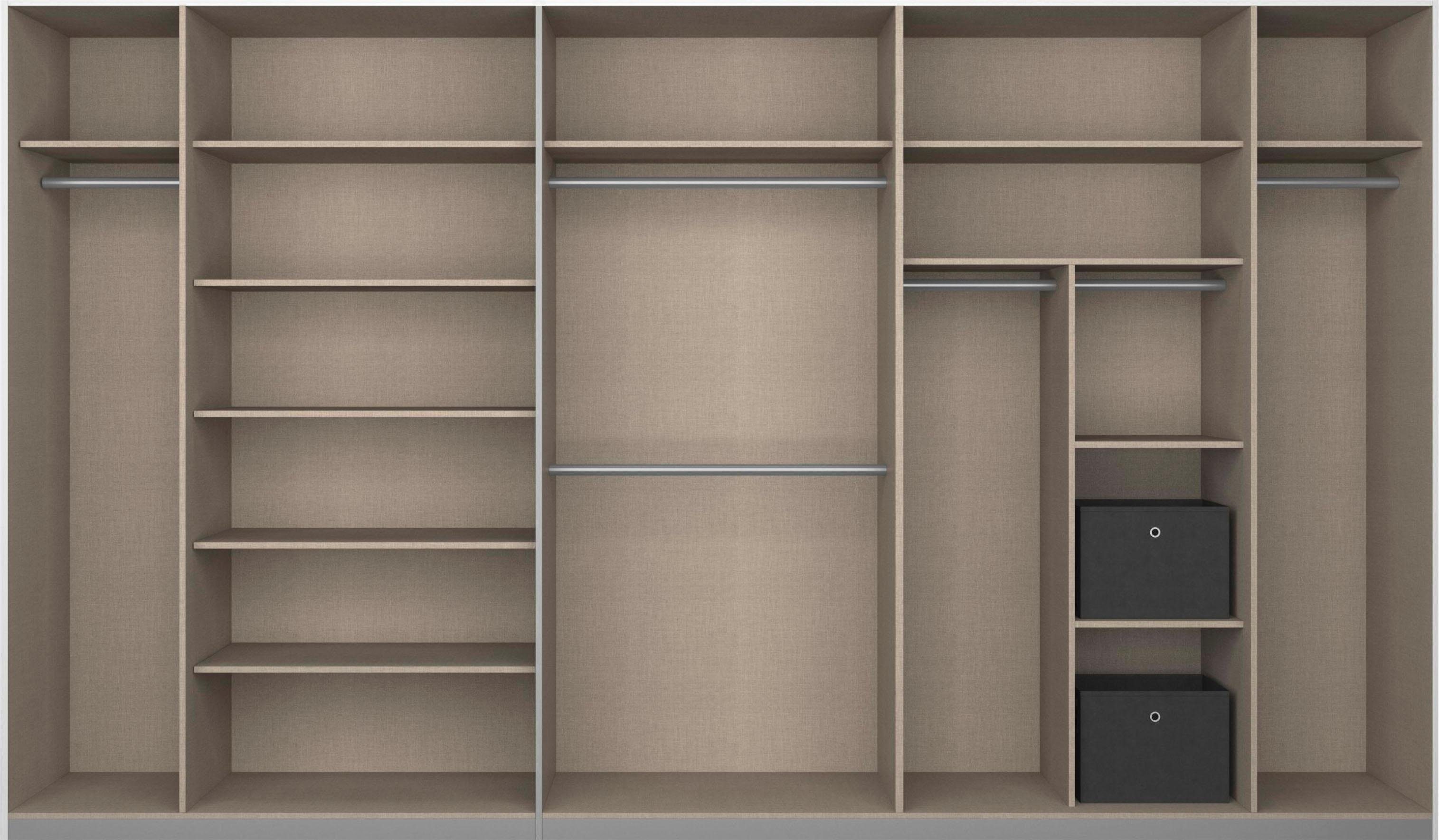 rauch Schuifdeurkast Kledingkast Garderobe CORTONA inclusief interieurindeling,