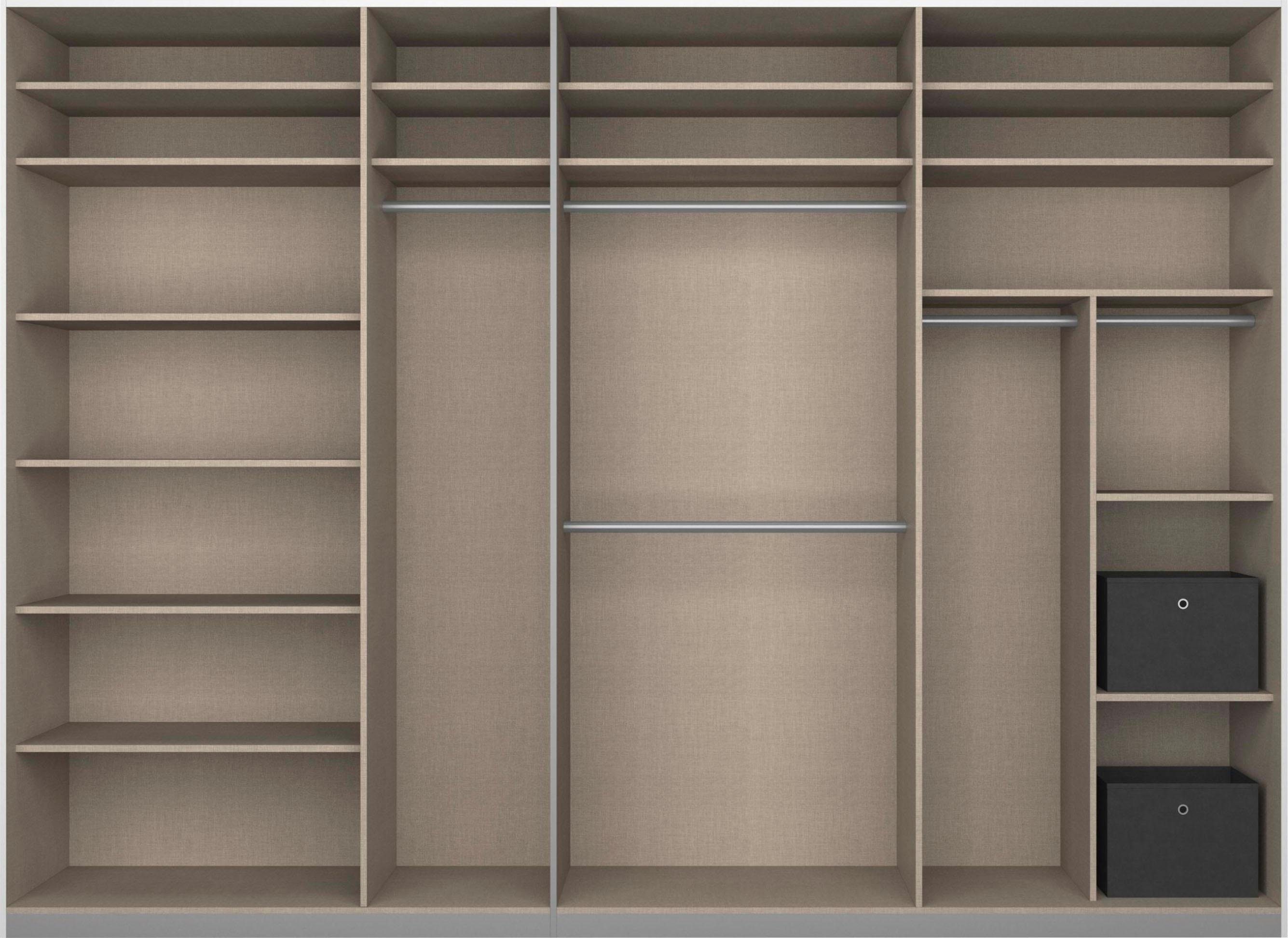 rauch Schuifdeurkast Kledingkast Garderobe CORTONA inclusief interieurindeling,