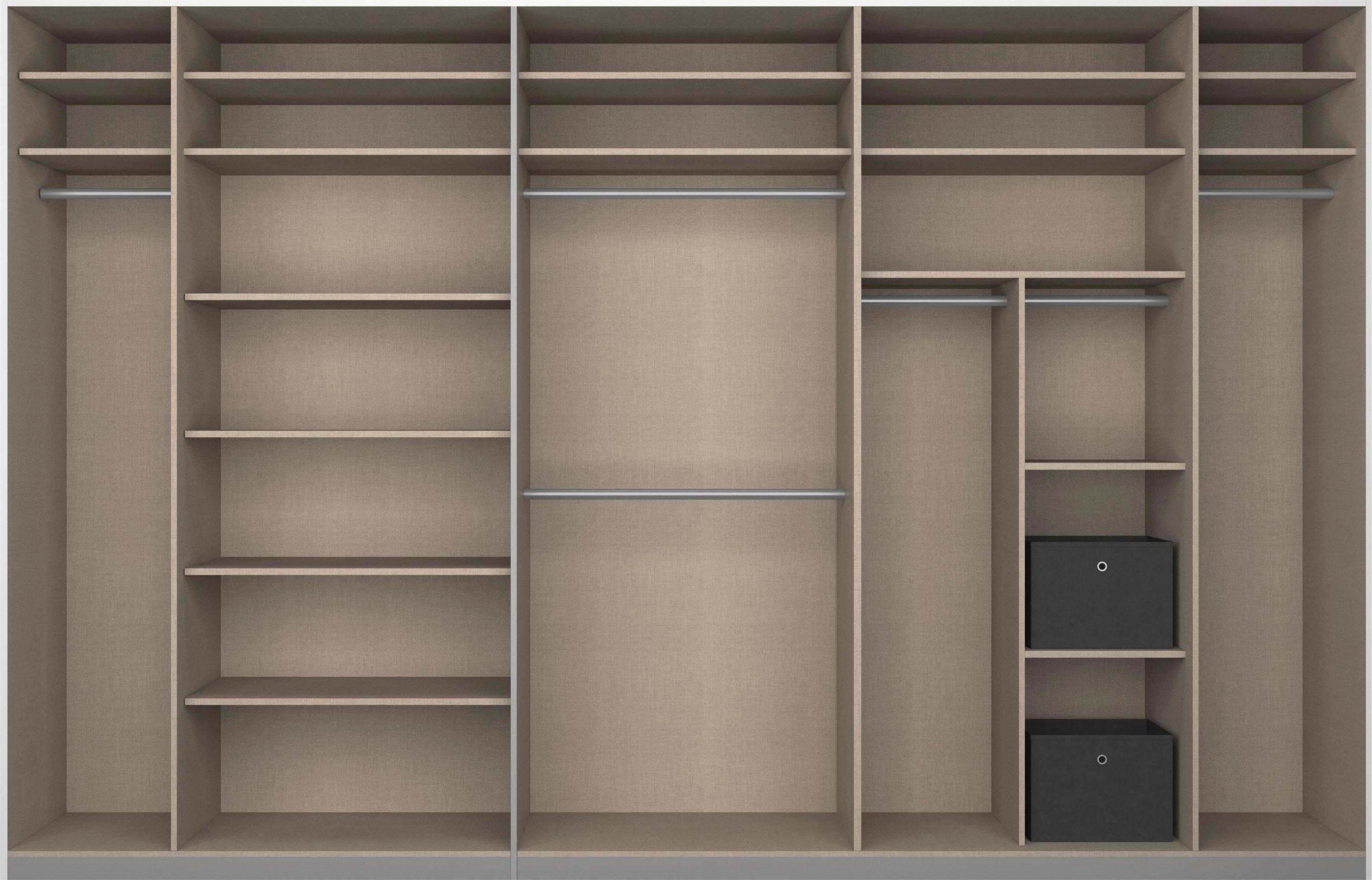 rauch Schuifdeurkast Kledingkast Garderobe CORTONA inclusief interieurindeling,