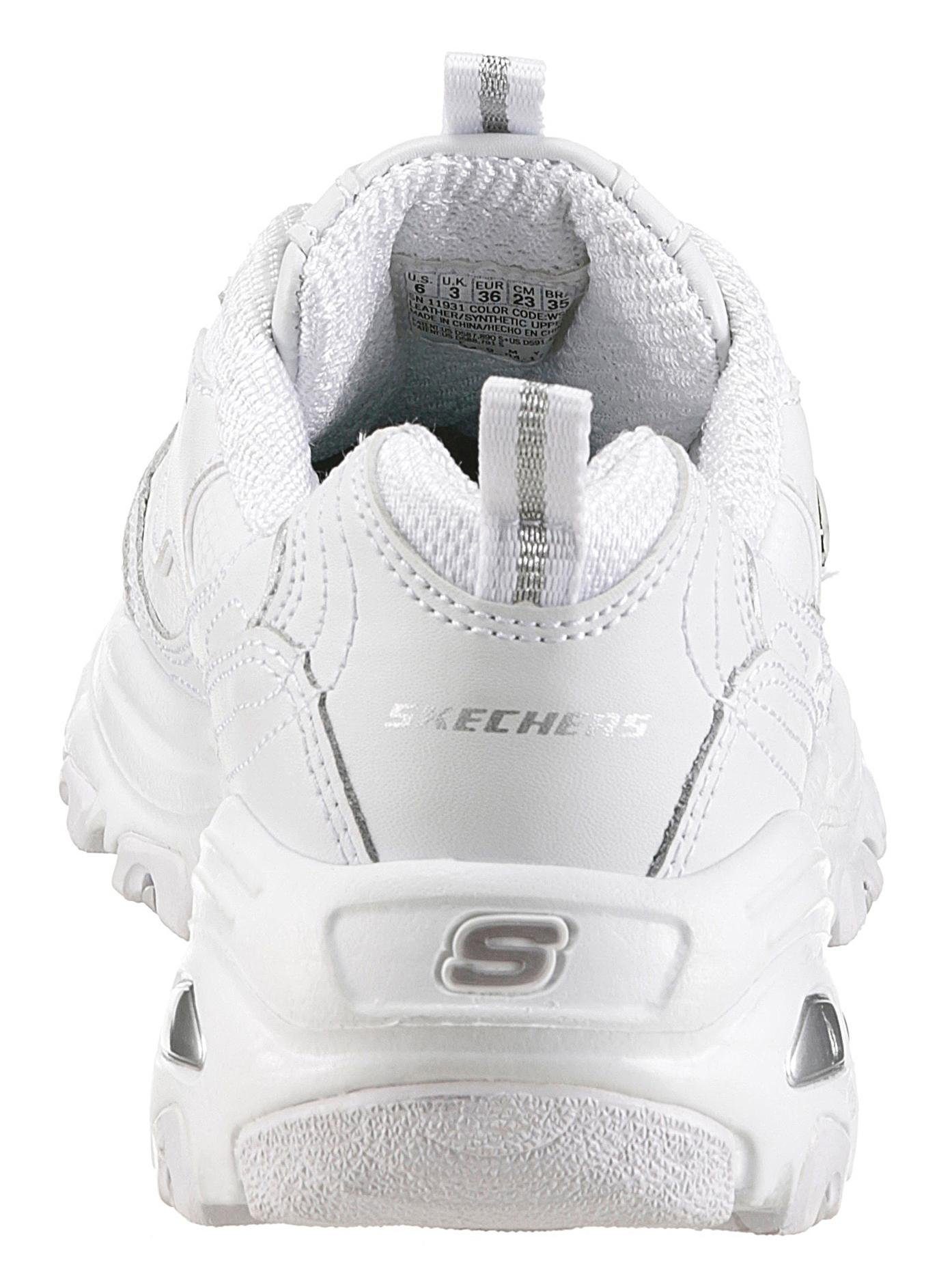 Skechers Sneakers D´Lites-Fresh Start Vrijetijdsschoen, lage schoen, veterschoen met bio-dri-uitrusting