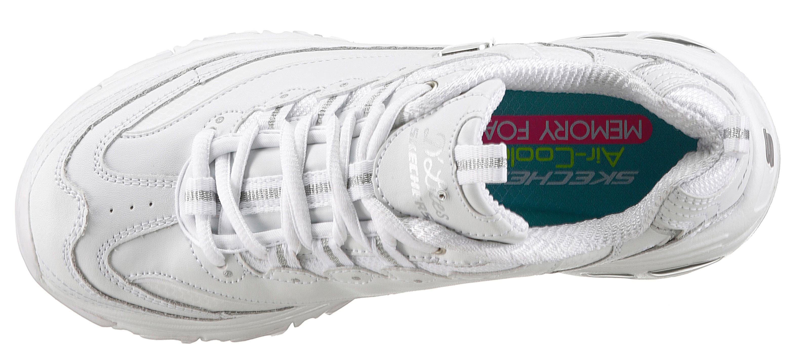 Skechers Sneakers D´Lites-Fresh Start Vrijetijdsschoen, lage schoen, veterschoen met bio-dri-uitrusting