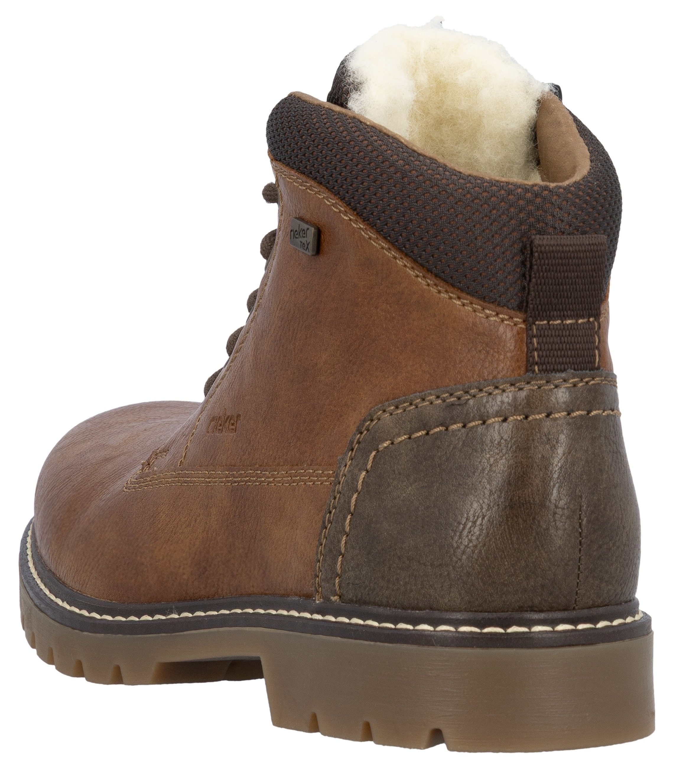 Rieker Winterlaarsjes worker boots, veterschoenen, trekkinglaarzen met riekertex-membraan