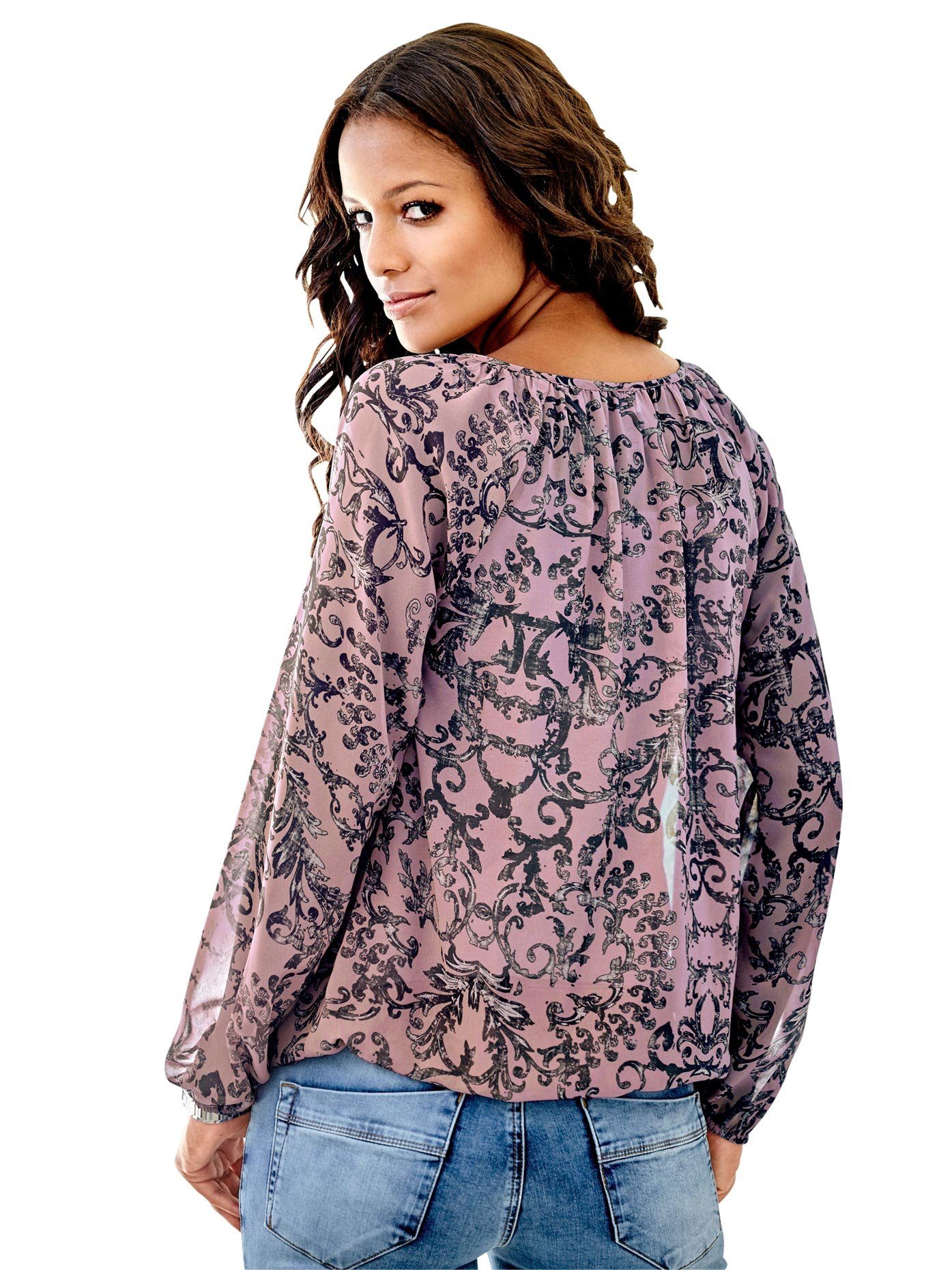 heine Gedessineerde blouse