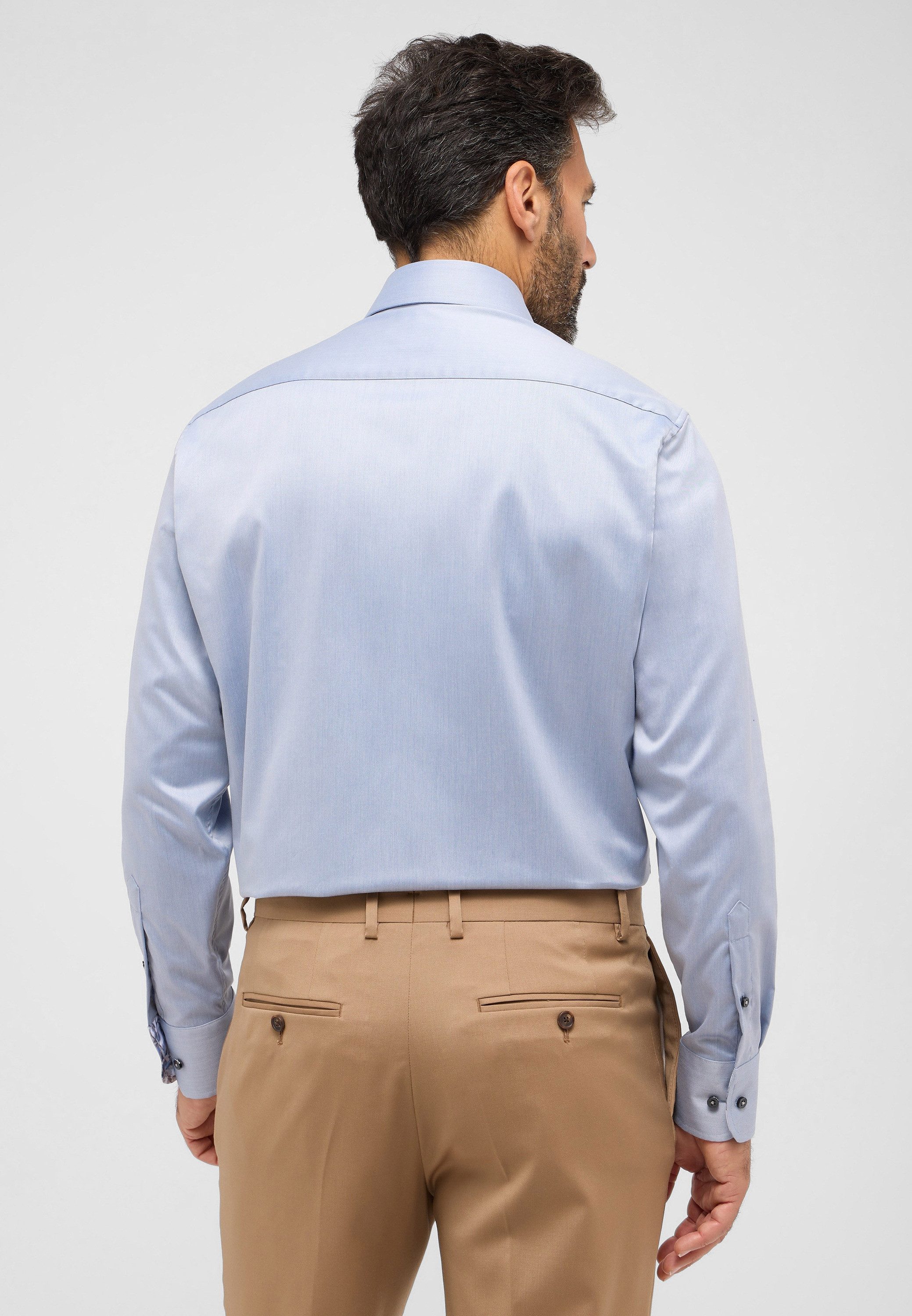Eterna Overhemd met lange mouwen Comfort fit NON IRON (strijkvrij)