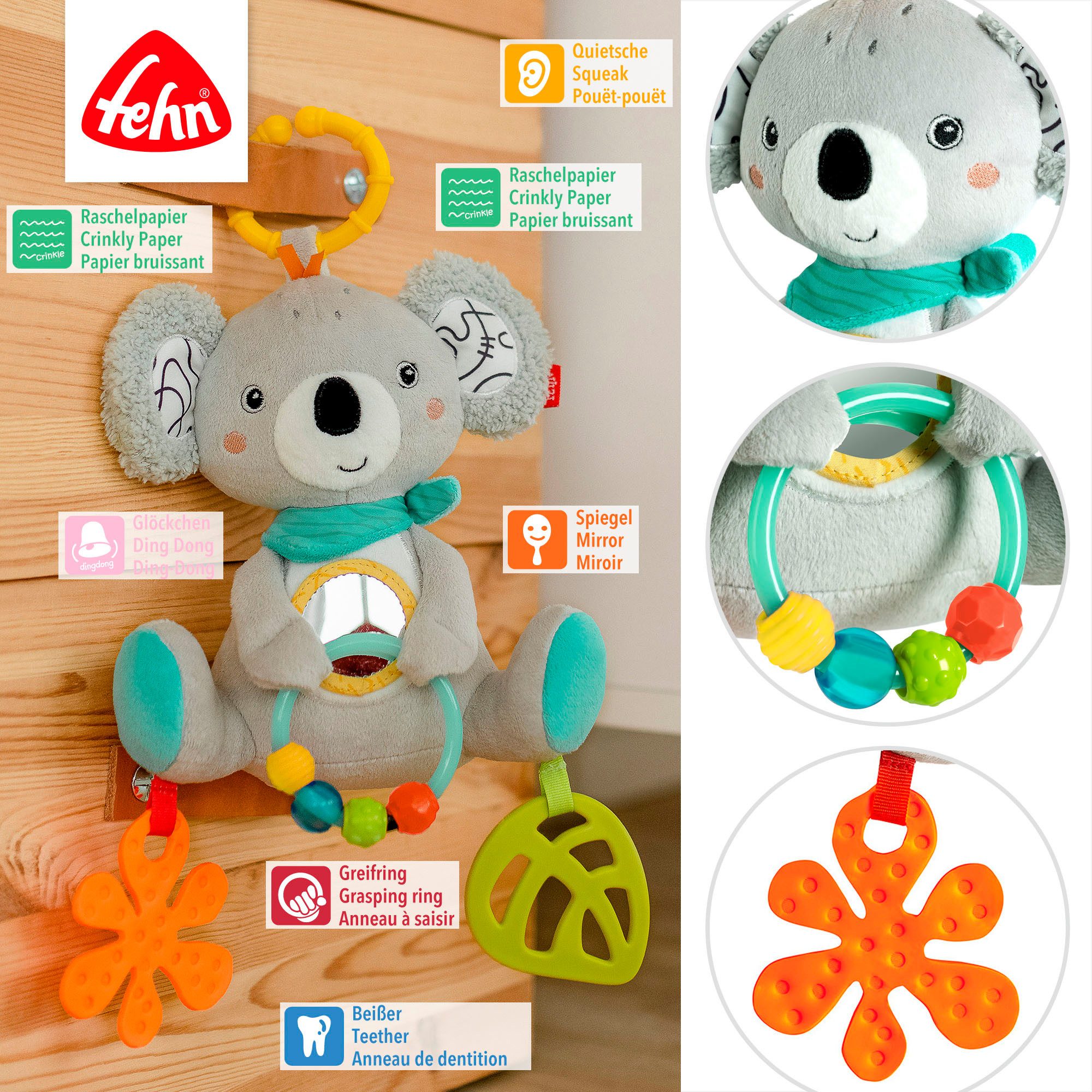 Fehn Grijpspeeltje DoBabyDoo, Activity-koala