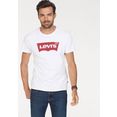 levi's t-shirt batwing logo tee met logo-frontprint wit