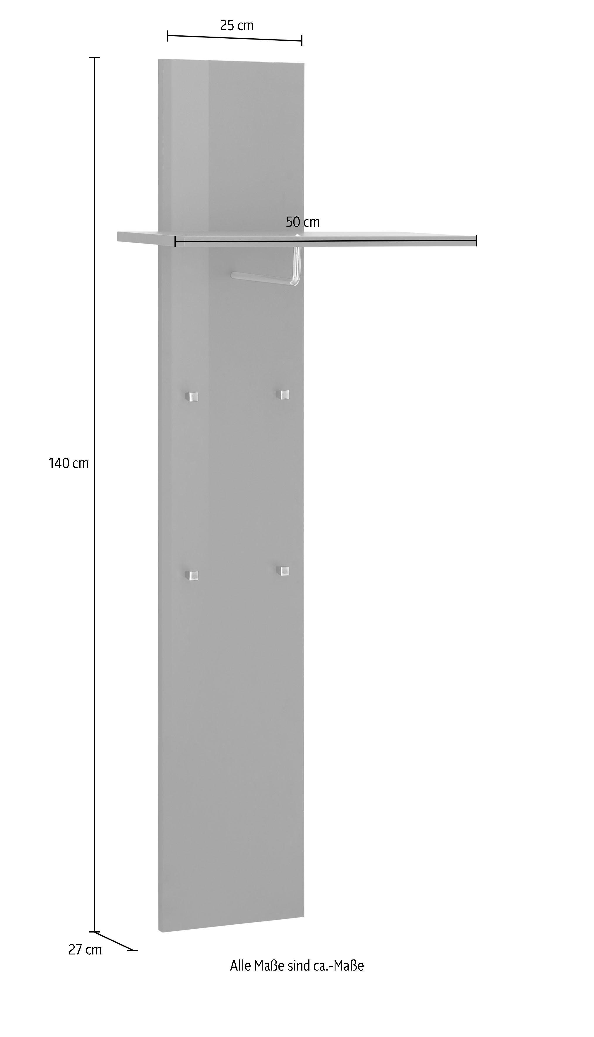 INOSIGN Kapstokpaneel Magic, garderobe paneel, kleding paneel, hangpaneel wandgarderobe