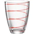 montana-glas glas jolly 6-delig (set, 6-delig) rood