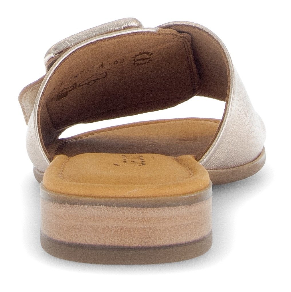 Gabor Slippers Rhodos , blokhak, zomerschoen, comfortabele schoen in breedte g (= breed)