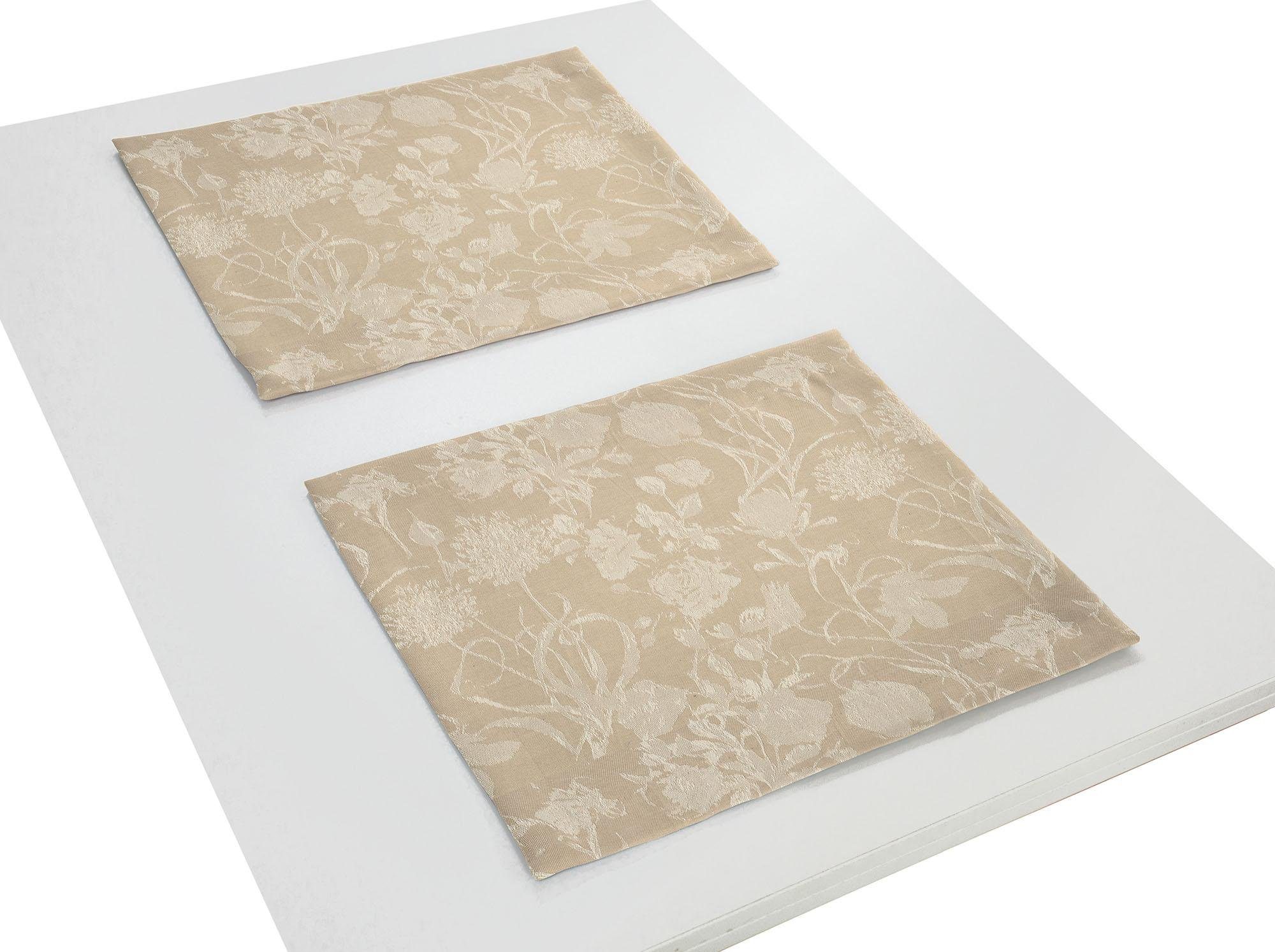 Adam Set placemats Flower Cuvée Light (set, 2 stuks)