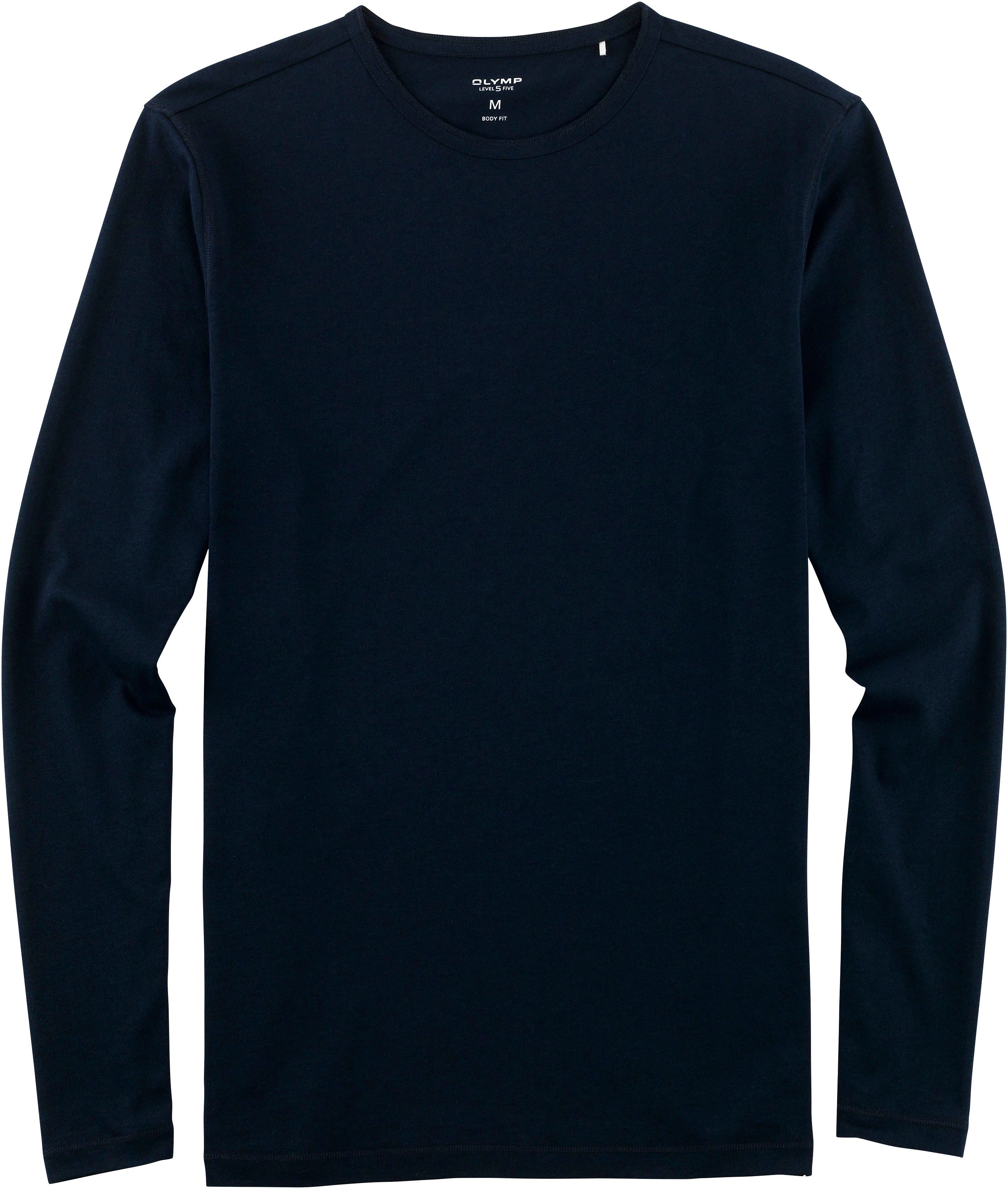 OLYMP Shirt met lange mouwen Casual heren longsleeves maat M blauw