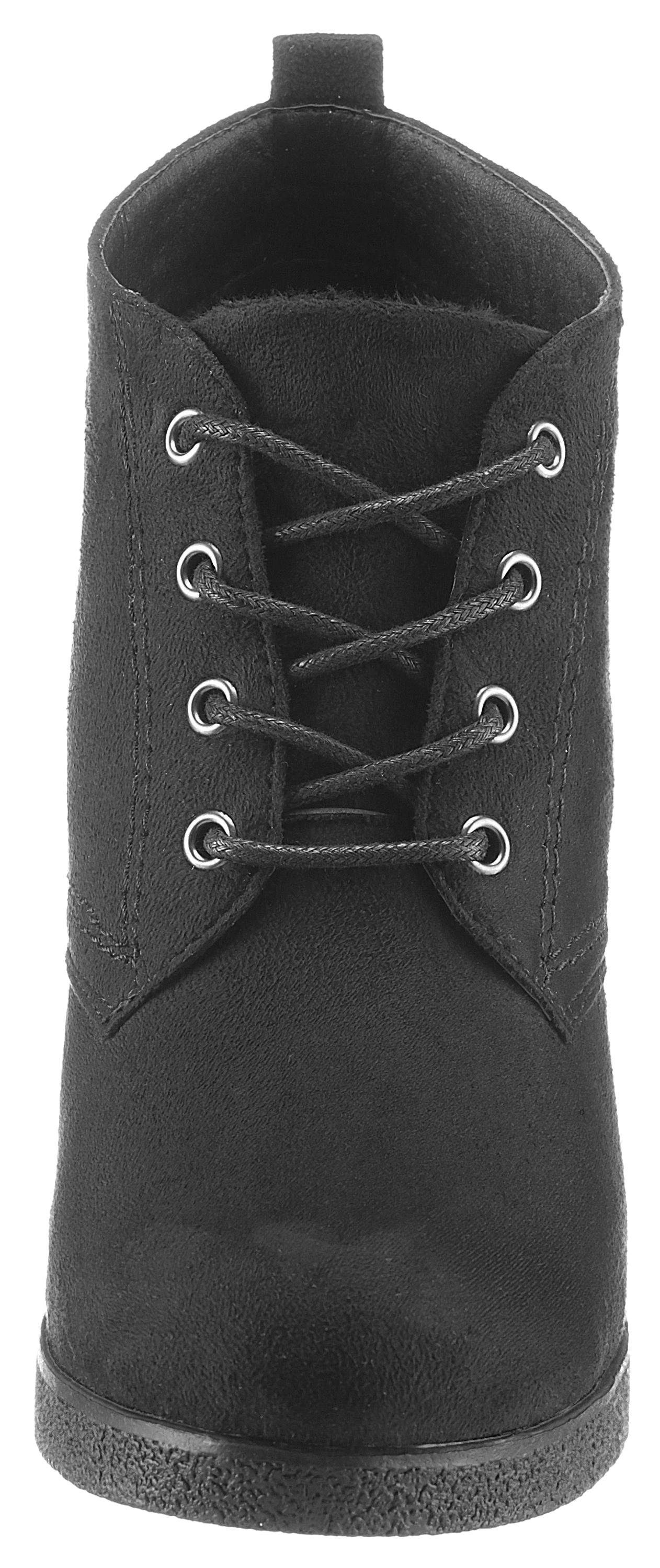 Aniston SHOES Enkellaarsjes wedge ankle boot in round shape - new collection