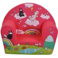 knorrtoys fauteuil theodor  friends - theodor carbon, pink voor kinderen, made in europe roze