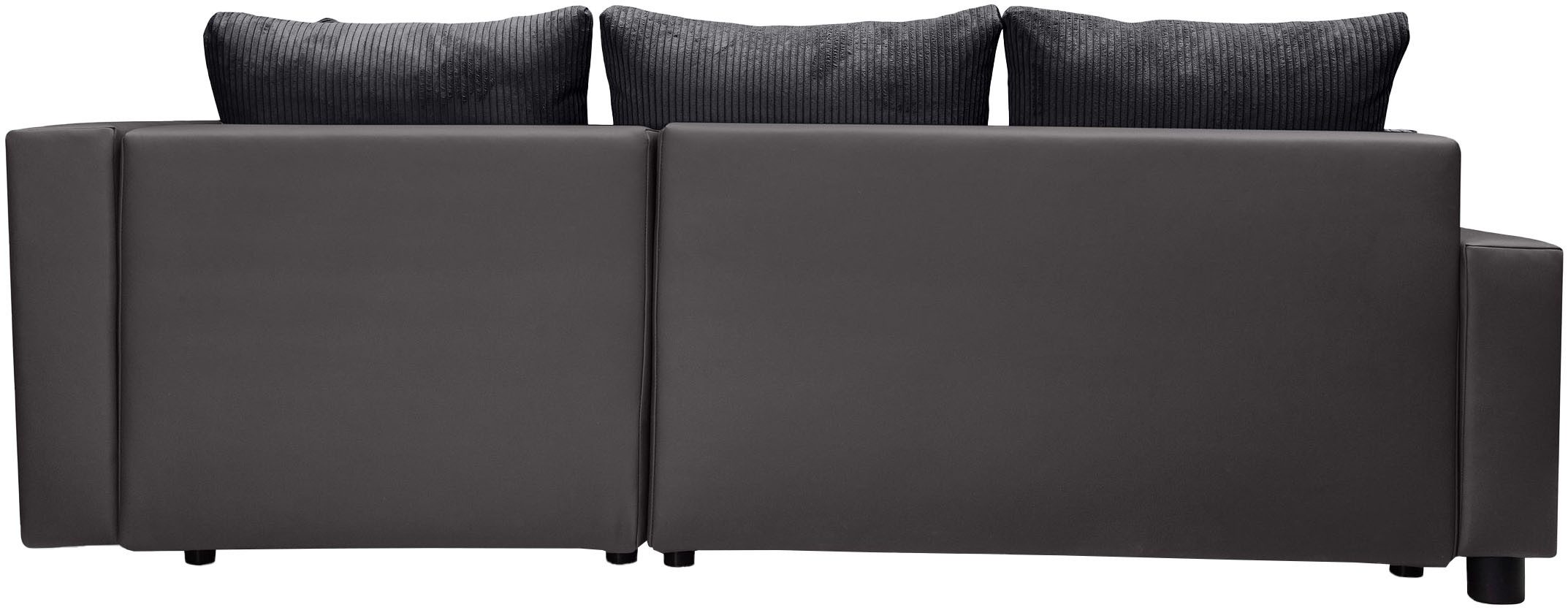 COLLECTION AB Hoekbank Parma L-vorm met slaapfunctie en bedlade, inclusief kussens, bonell-federkern