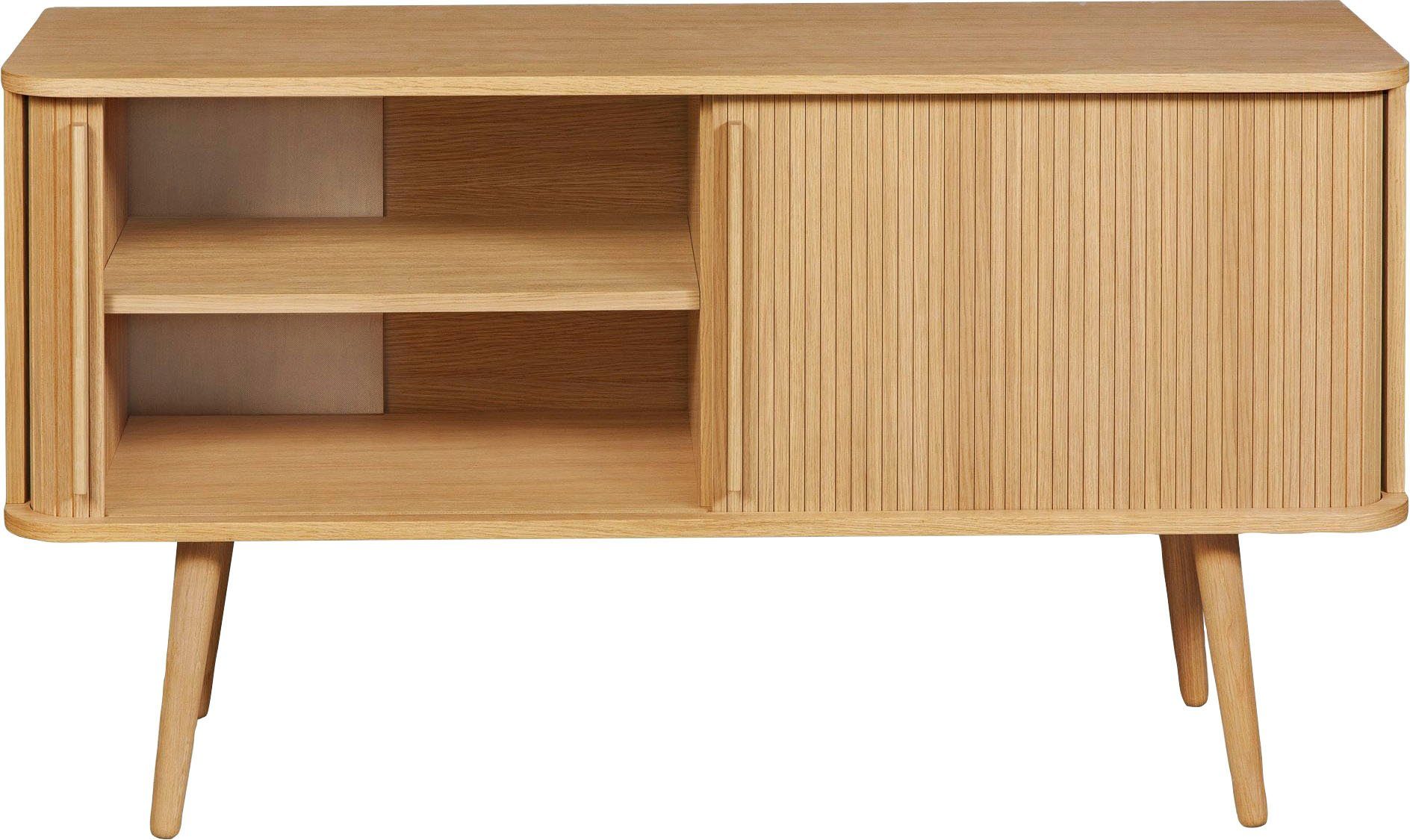 Woodman Dressoir Rove Commode met bijzonder ontwerp, breedte 138 cm, met eikenhoutfineer
