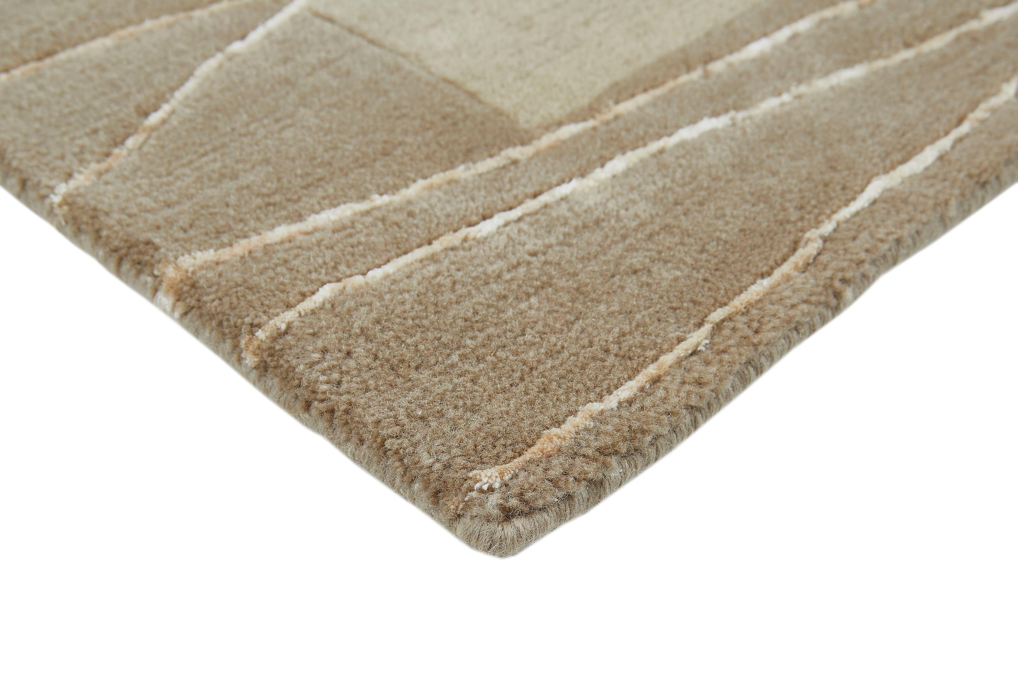 LUXOR living Wollen kleed LINEO Nepal tapijt, 100% wol, handgeknoopt, met bies