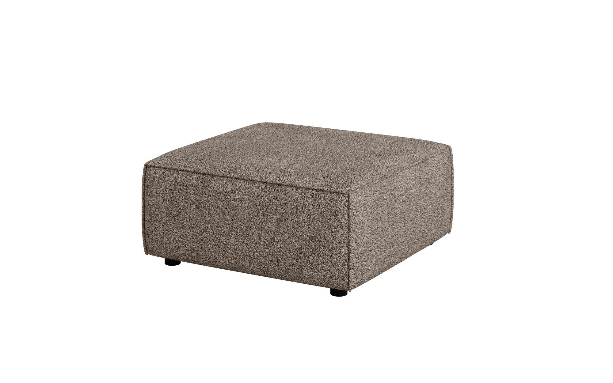INOSIGN Hocker Poef Cavan, afmetingen BxDxH: 90x90x42 cm geschikt voor de serie, met golfondersteuning, ook in bouclé