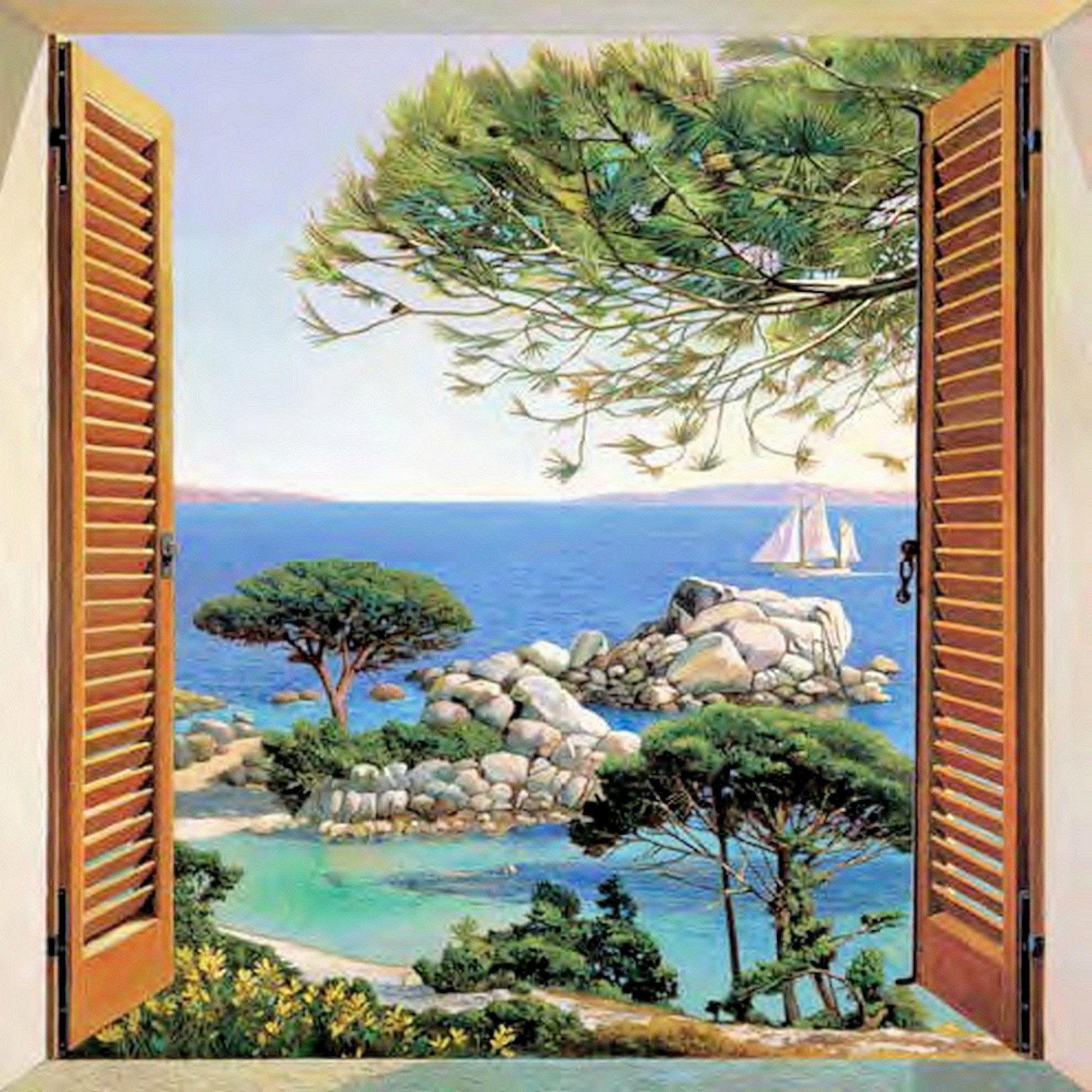 Home affaire Decoratief paneel A. D. Missier - Finestra sul Mediterraneo