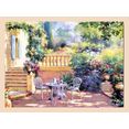 home affaire artprint romantisch terras met frame multicolor
