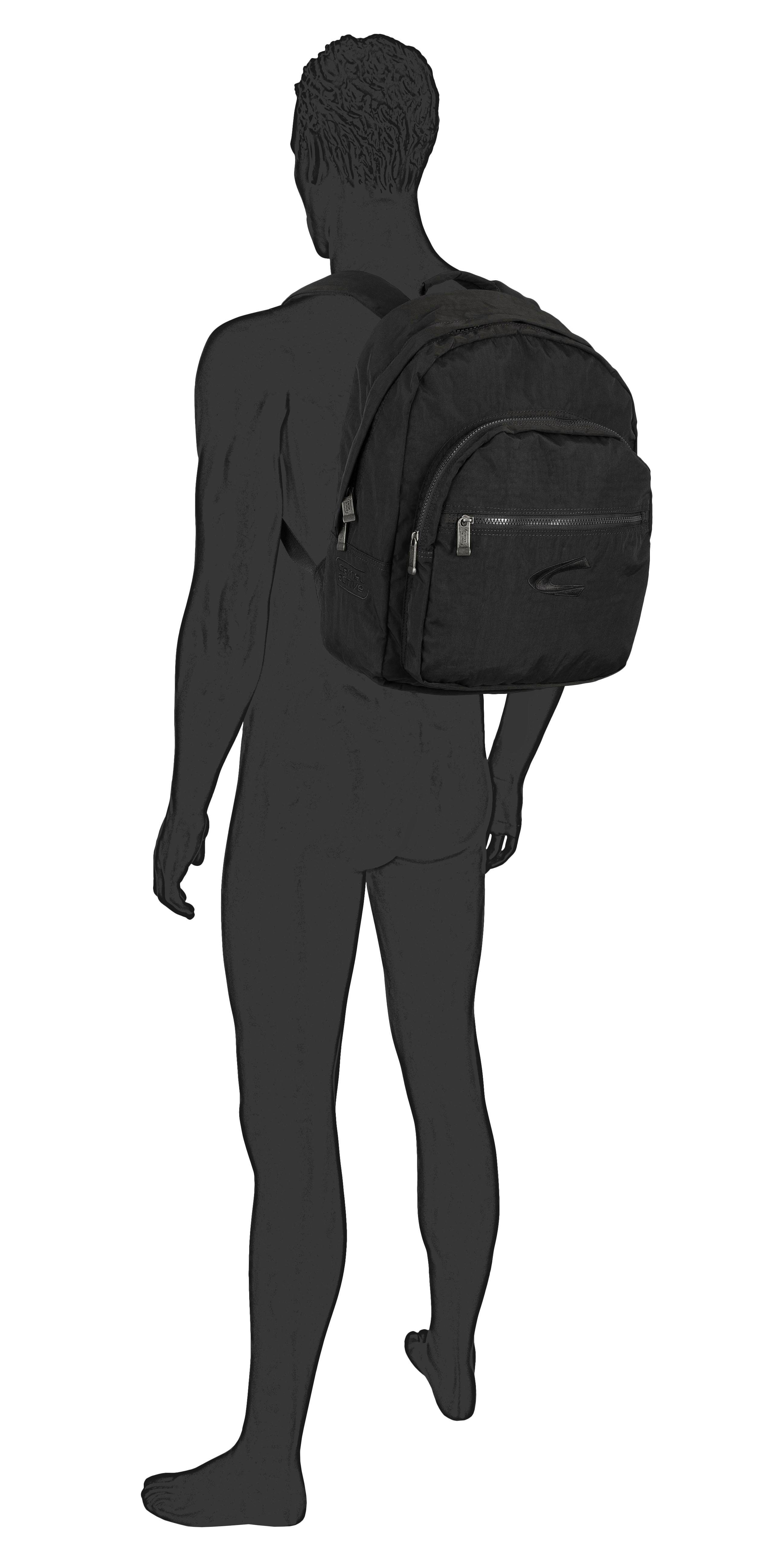 camel active Rugzak Journey van licht robuust nylon, functioneel perfect voor alle levensomstandigheden