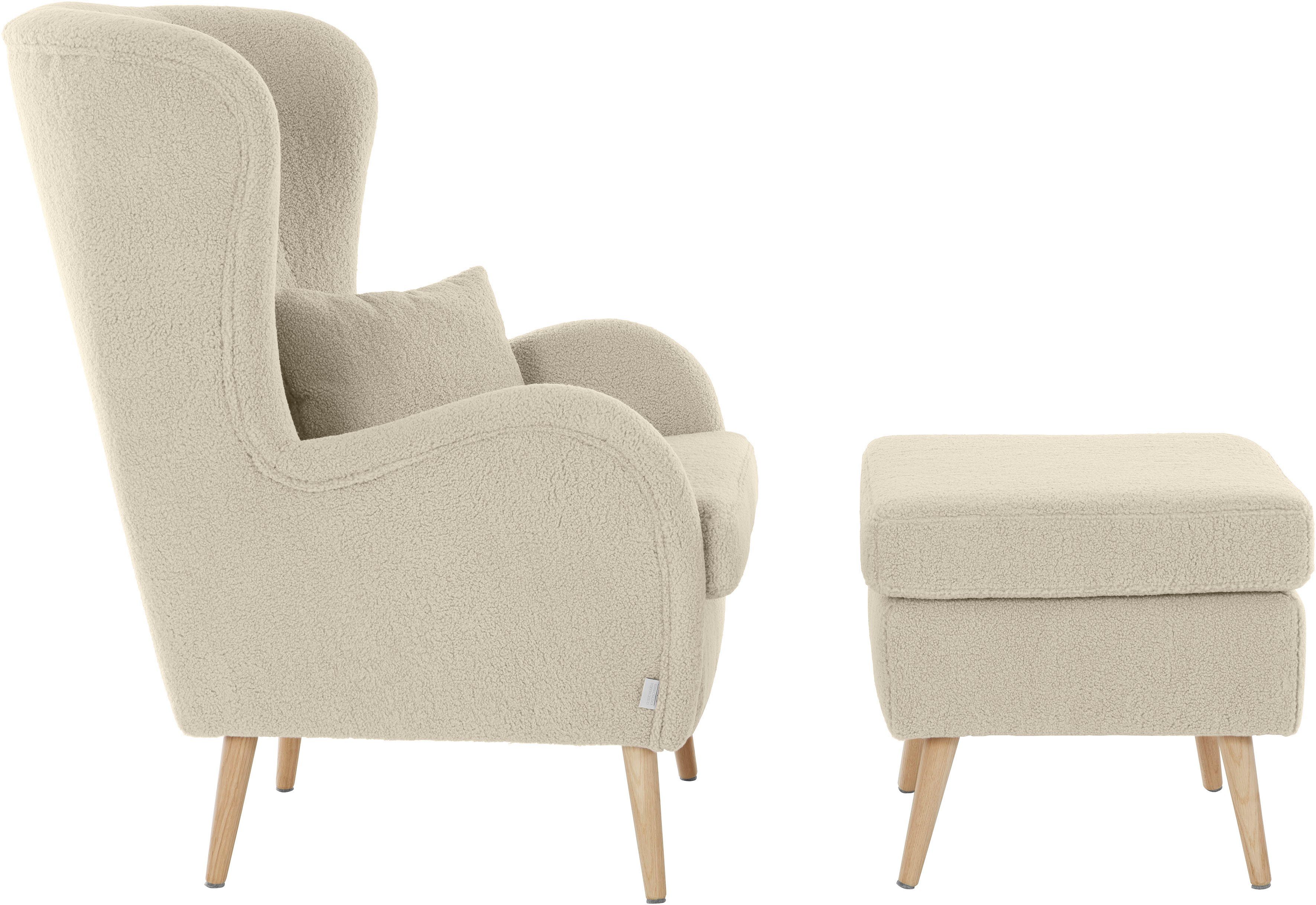 Guido Maria Kretschmer Home&Living Fauteuil Sallito, oorfauteuil, TV-stoel voor woonkamer, ook in velours cord
