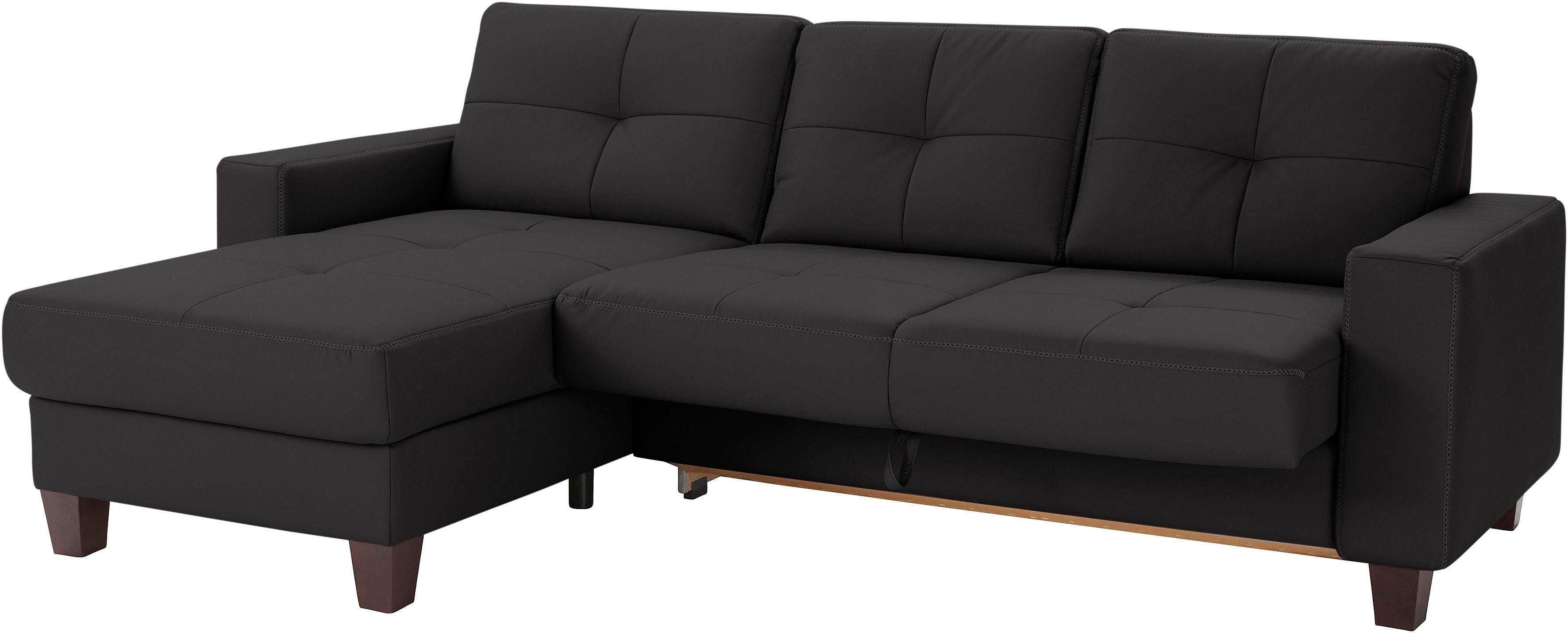 Places of Style Hoekbank Varese L-vorm Kruisnaad in beige