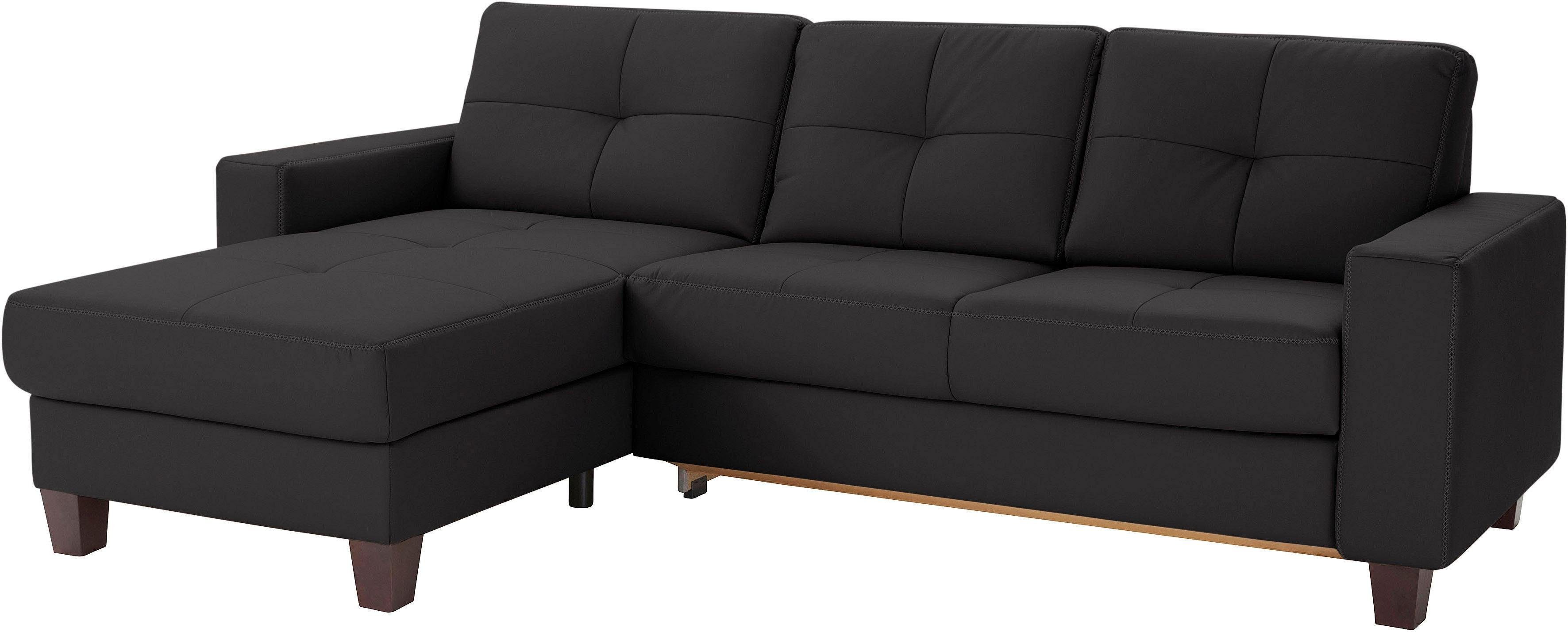 Places of Style Hoekbank Varese L-vorm Kruisnaad in beige