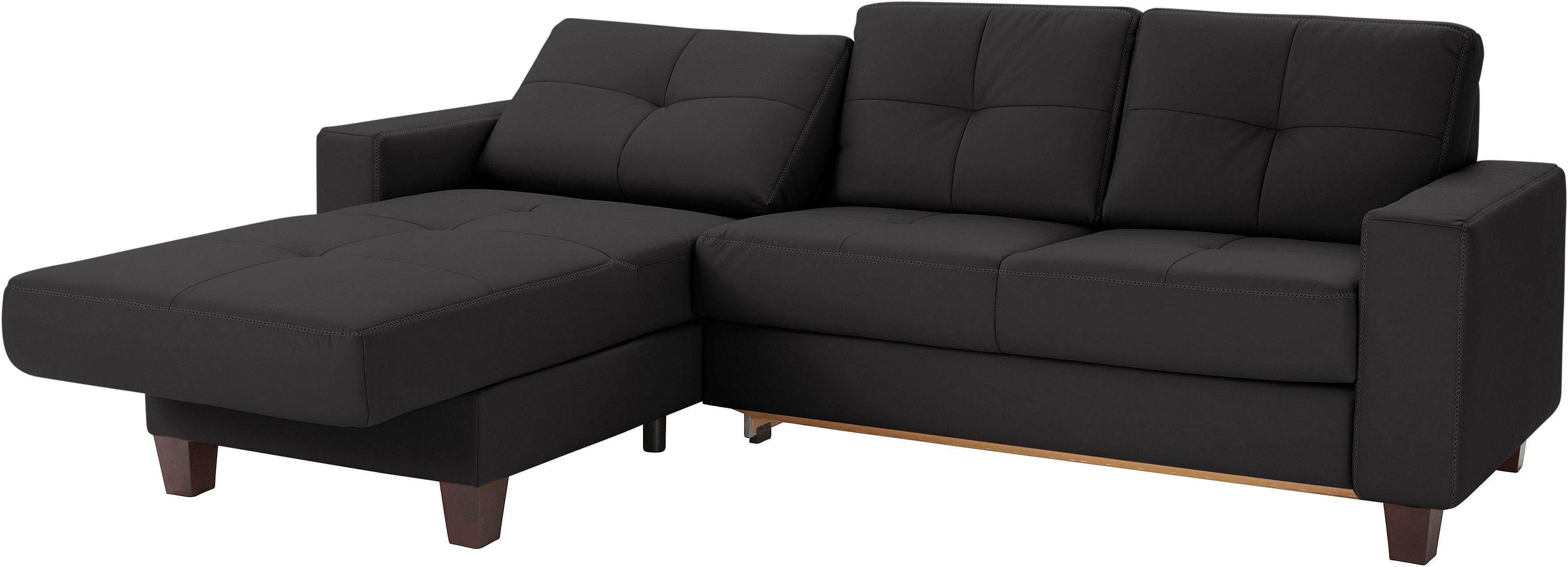Places of Style Hoekbank Varese L-vorm Kruisnaad in beige