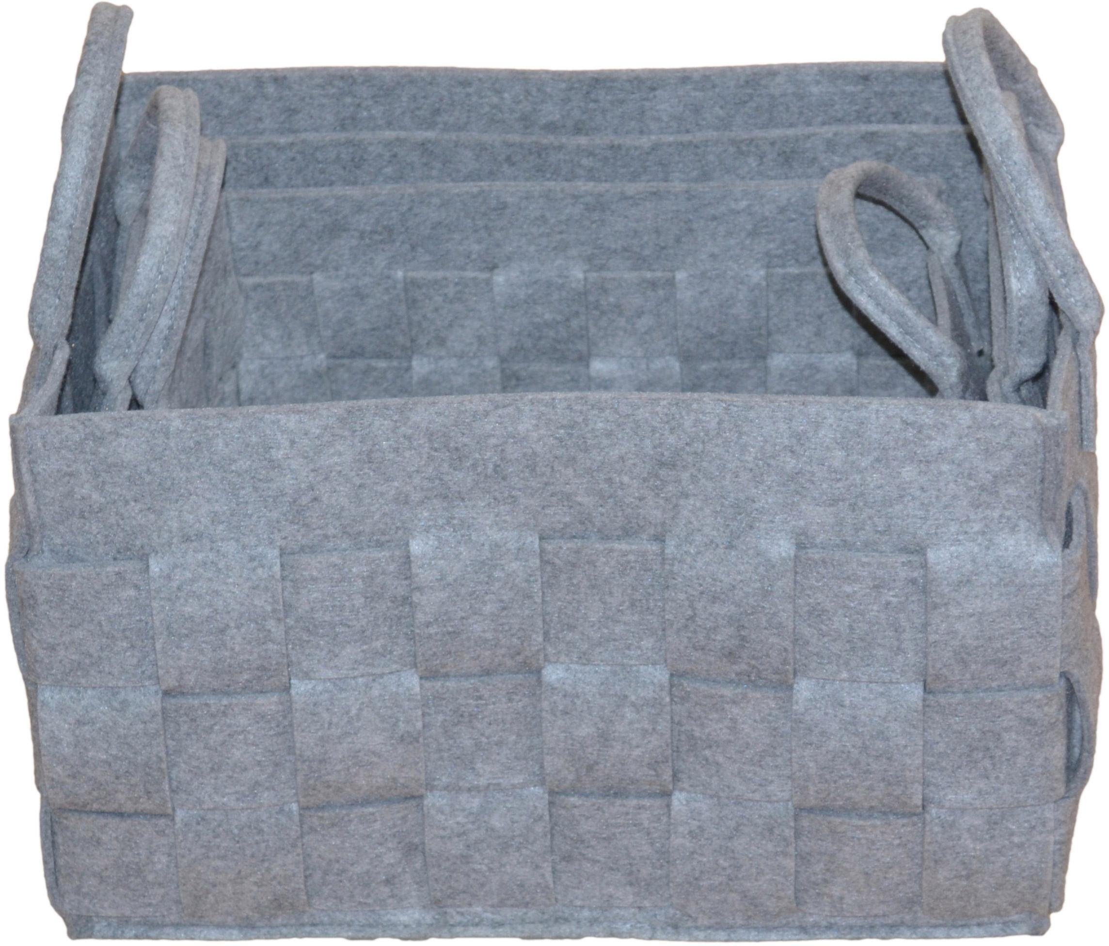 HOFMANN LIVING AND MORE Organizer in viltlook (set, 3-delig)