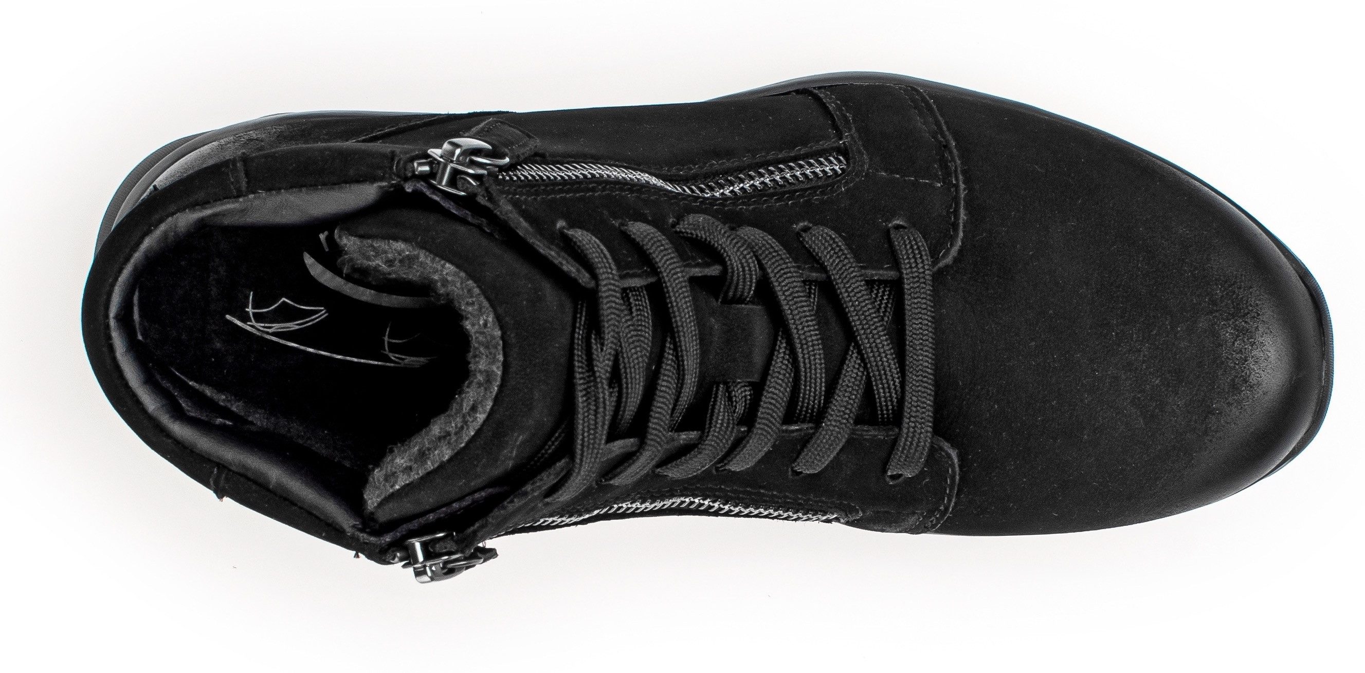 Gabor Rollingsoft Hoge veterschoenen met geprofileerde rubberzool