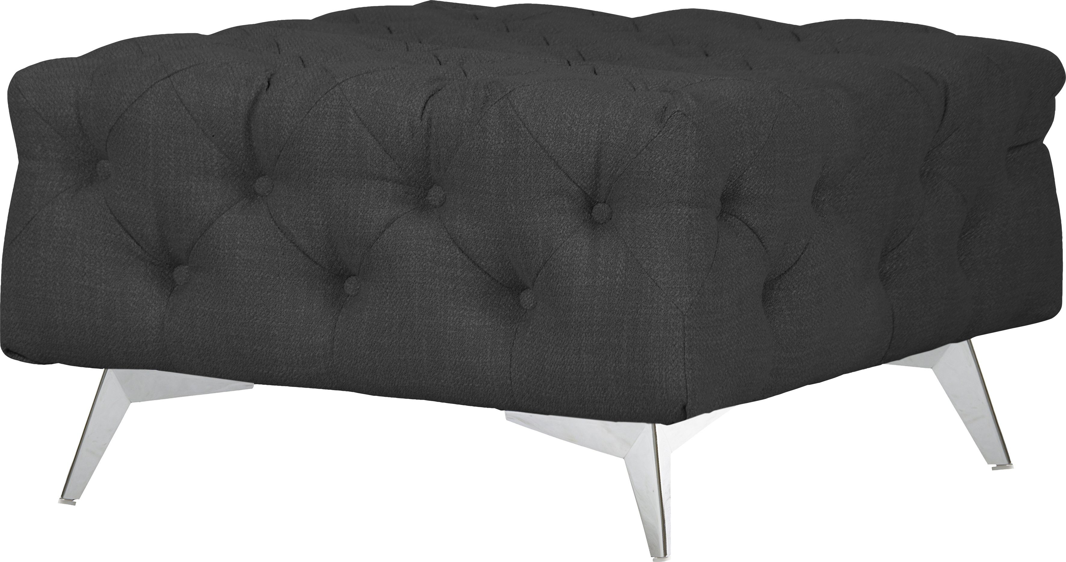 Leonique Hocker Glynis luxueuze capitonnage, moderne chesterfield look, kleur van de poten ter keuze