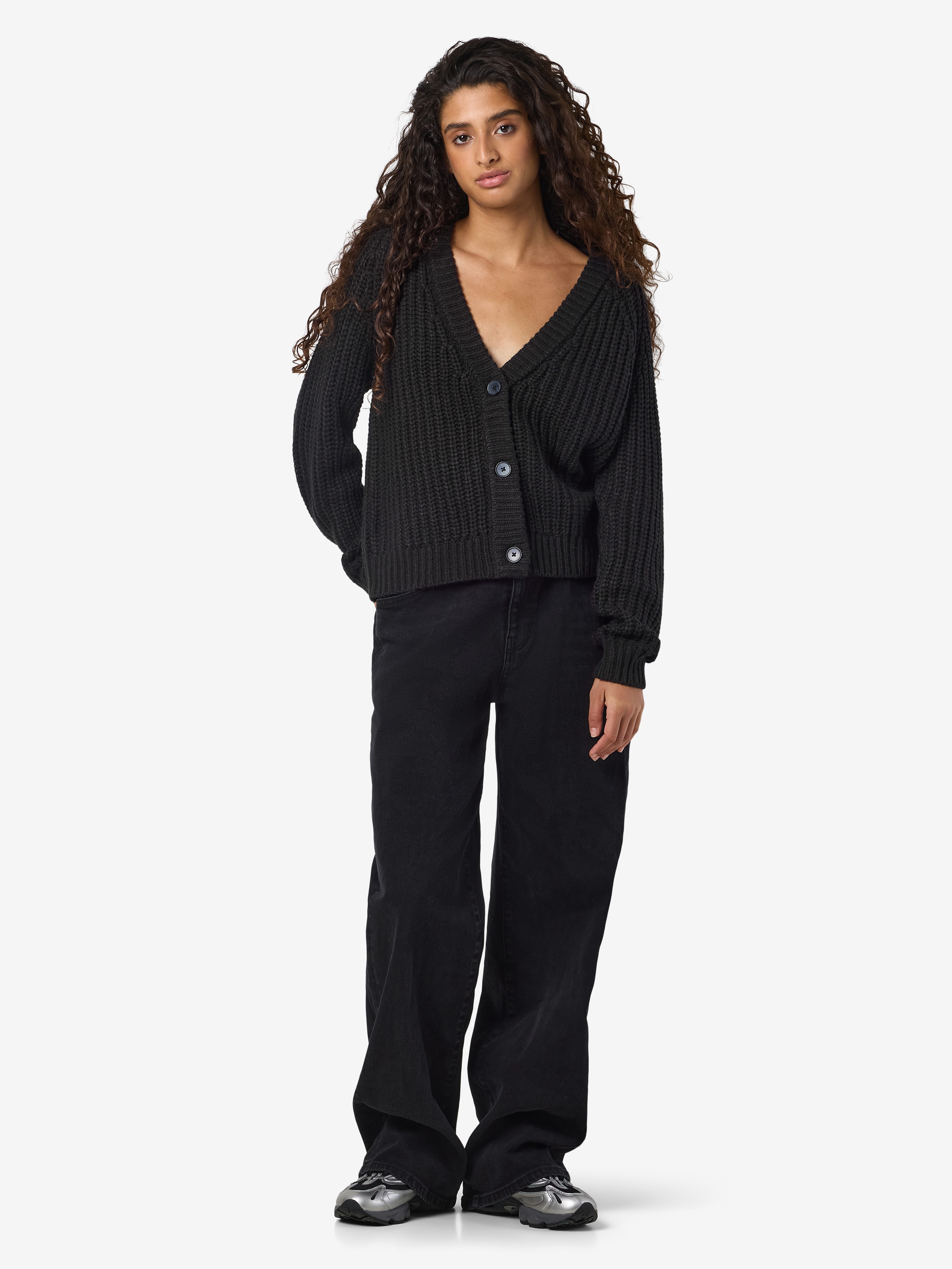 Noisy may Vest NMCHARLIE L/S V-NECK KNIT CARDIGAN NOOS