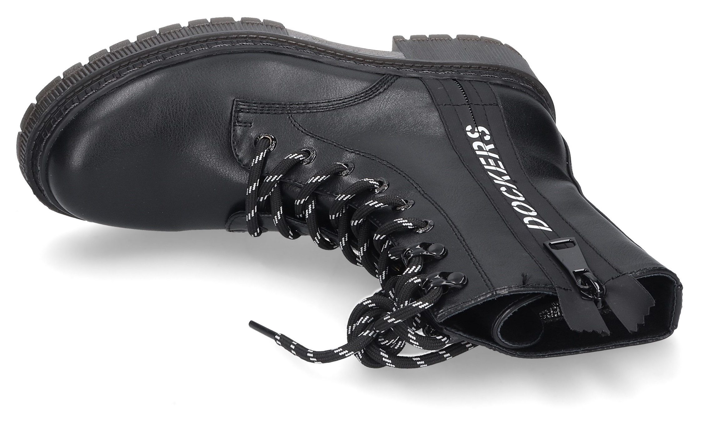 Dockers by Gerli Veterlaarzen Biker boots, plateau laarzen met modieuze textielband