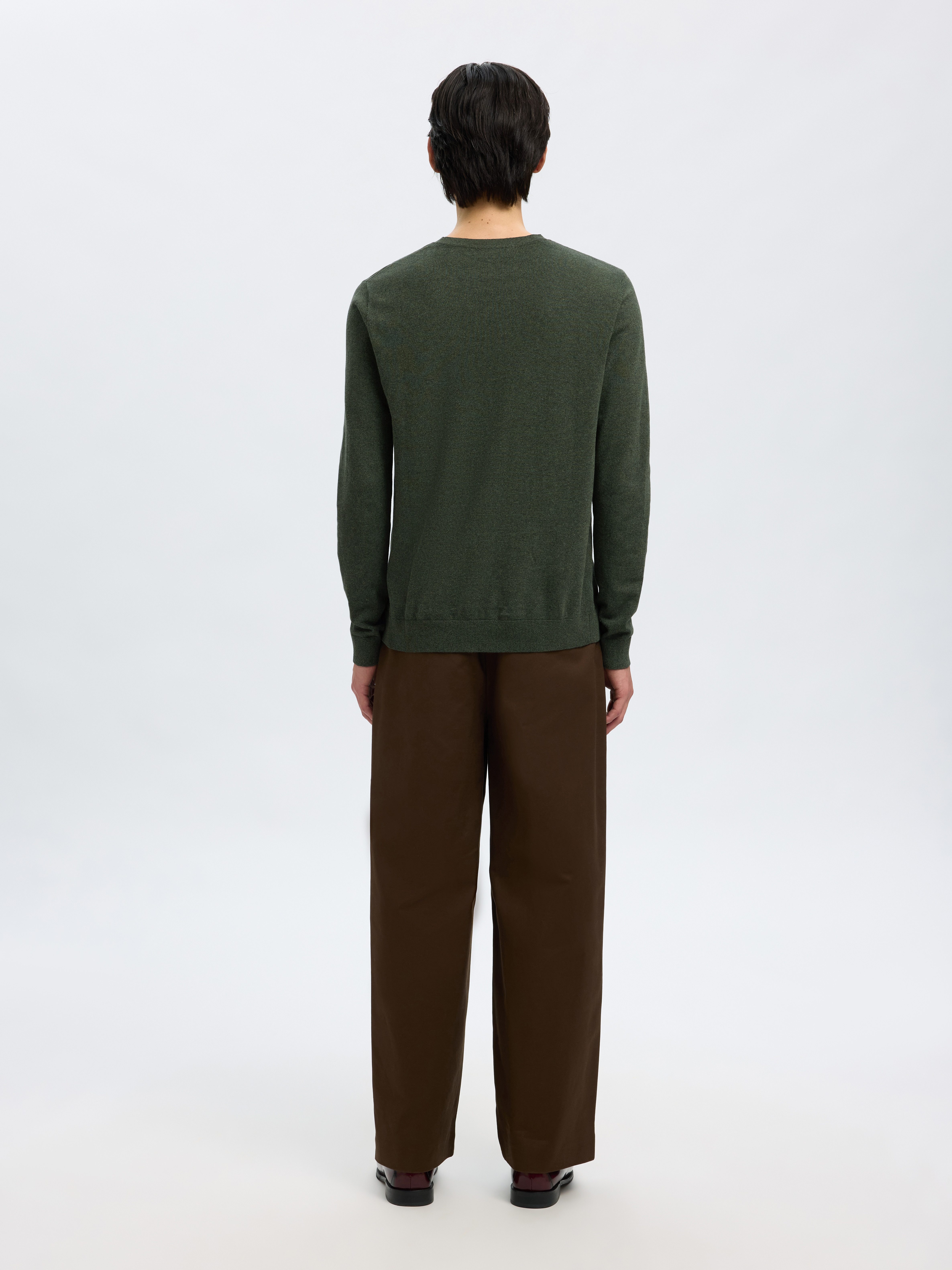 SELECTED HOMME Gebreide trui SLHBERG CREW NECK NOOS