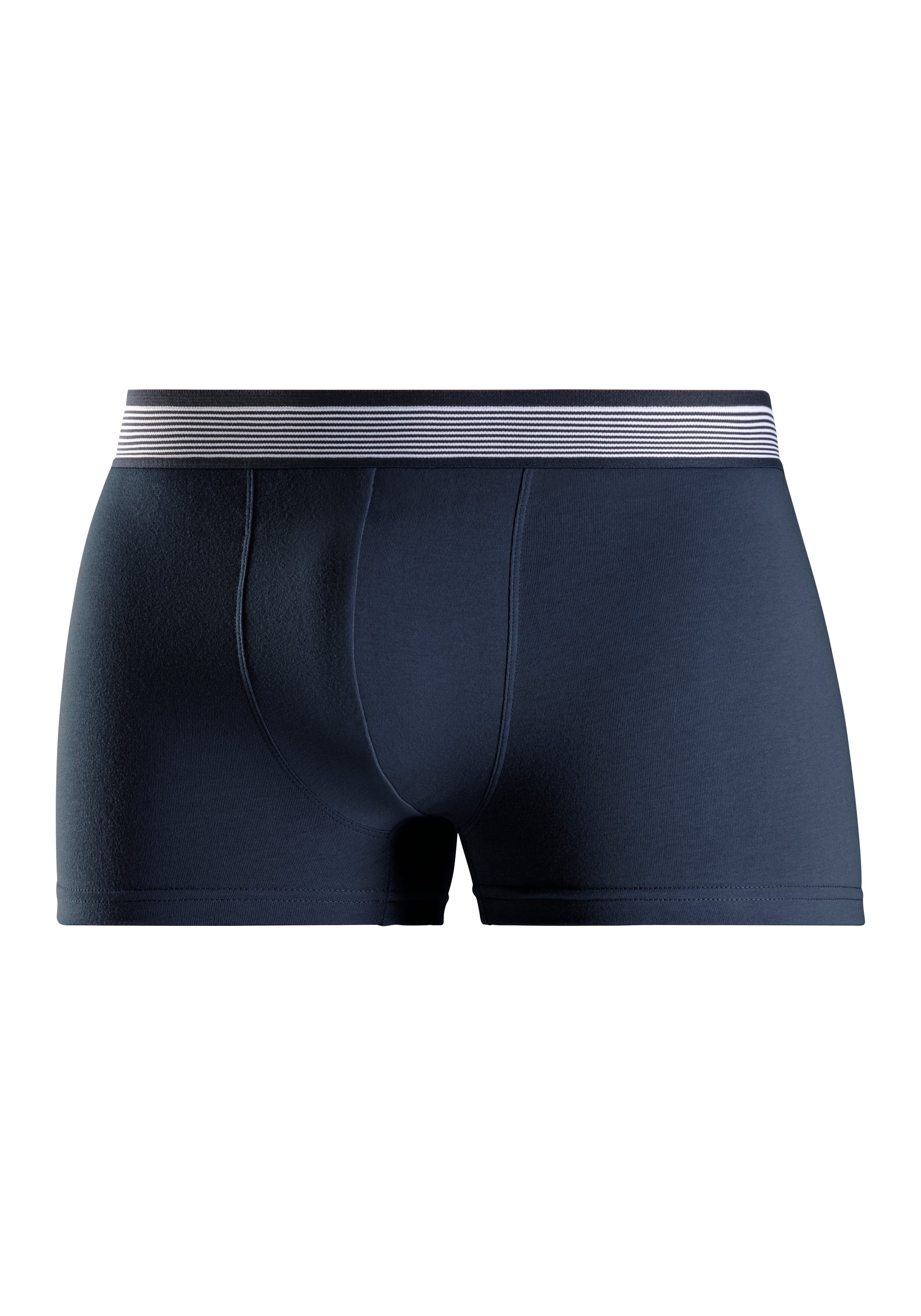 H.I.S Boxershort voor heren met gestreepte weefband (set, 4 stuks)