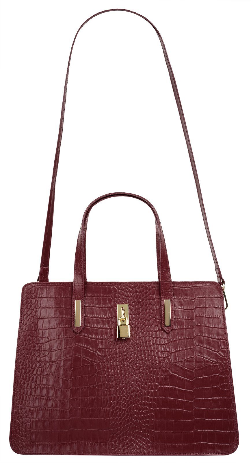 Cluty Tas echt leer, made in italy