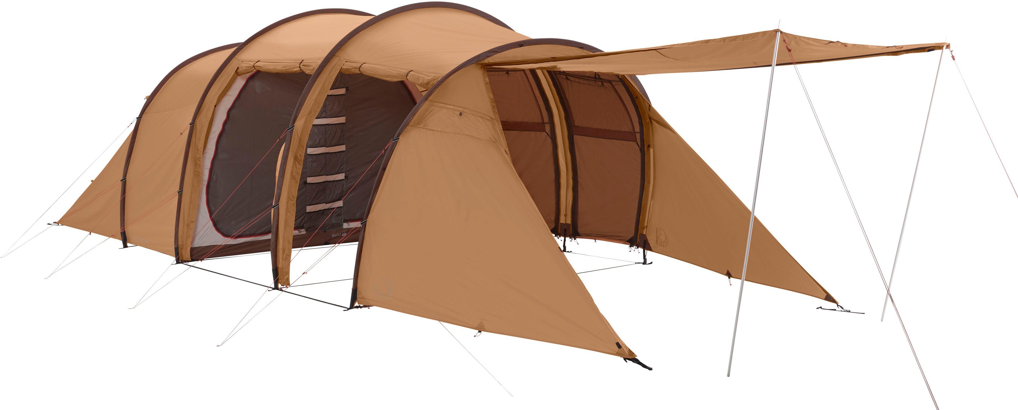 Nordisk Groepstent Reisa 6 PU Tent Cashew/Brown (set, 1-delig)