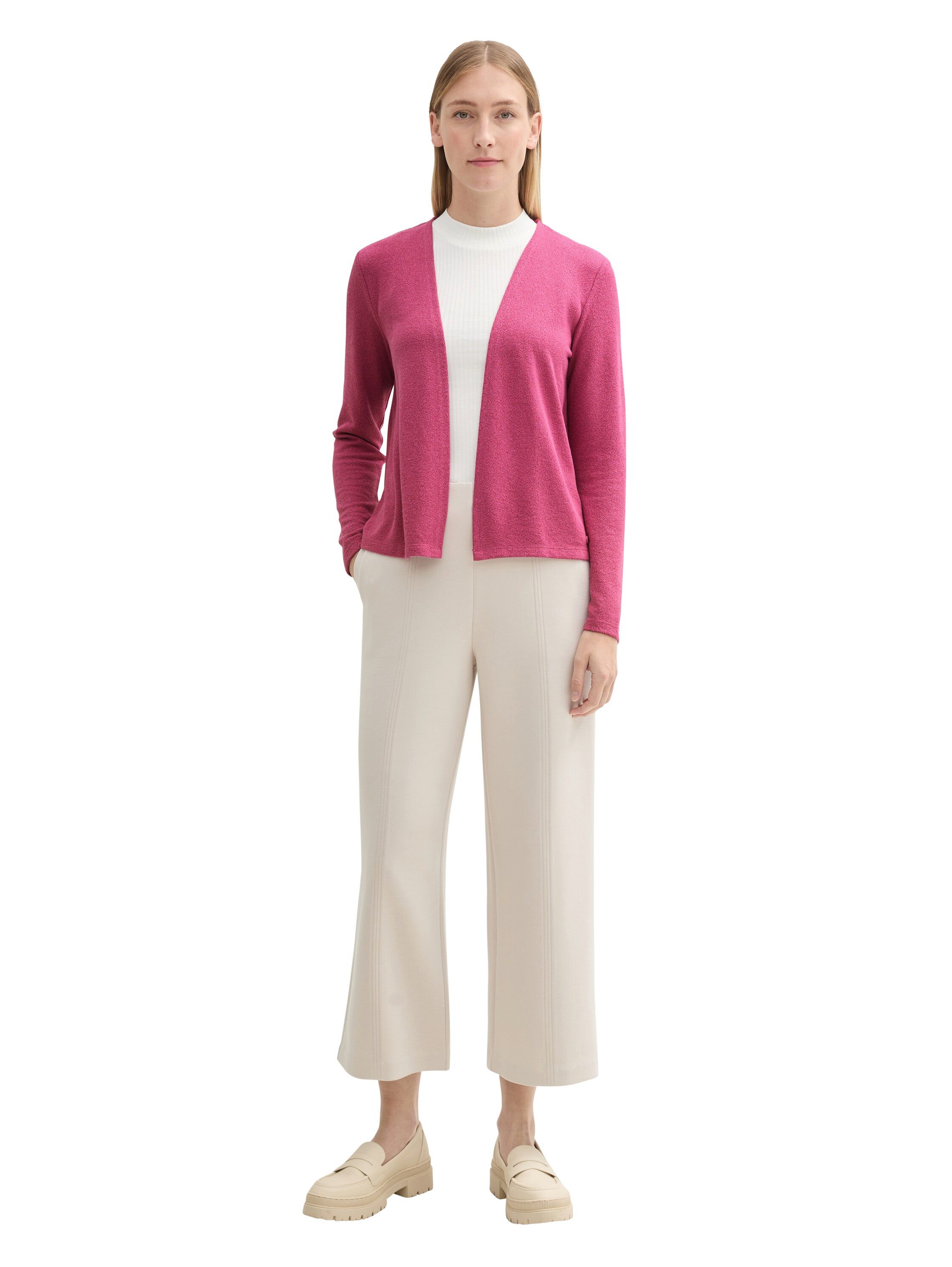Tom Tailor Cardigan open aan de voorkant en kraagloos