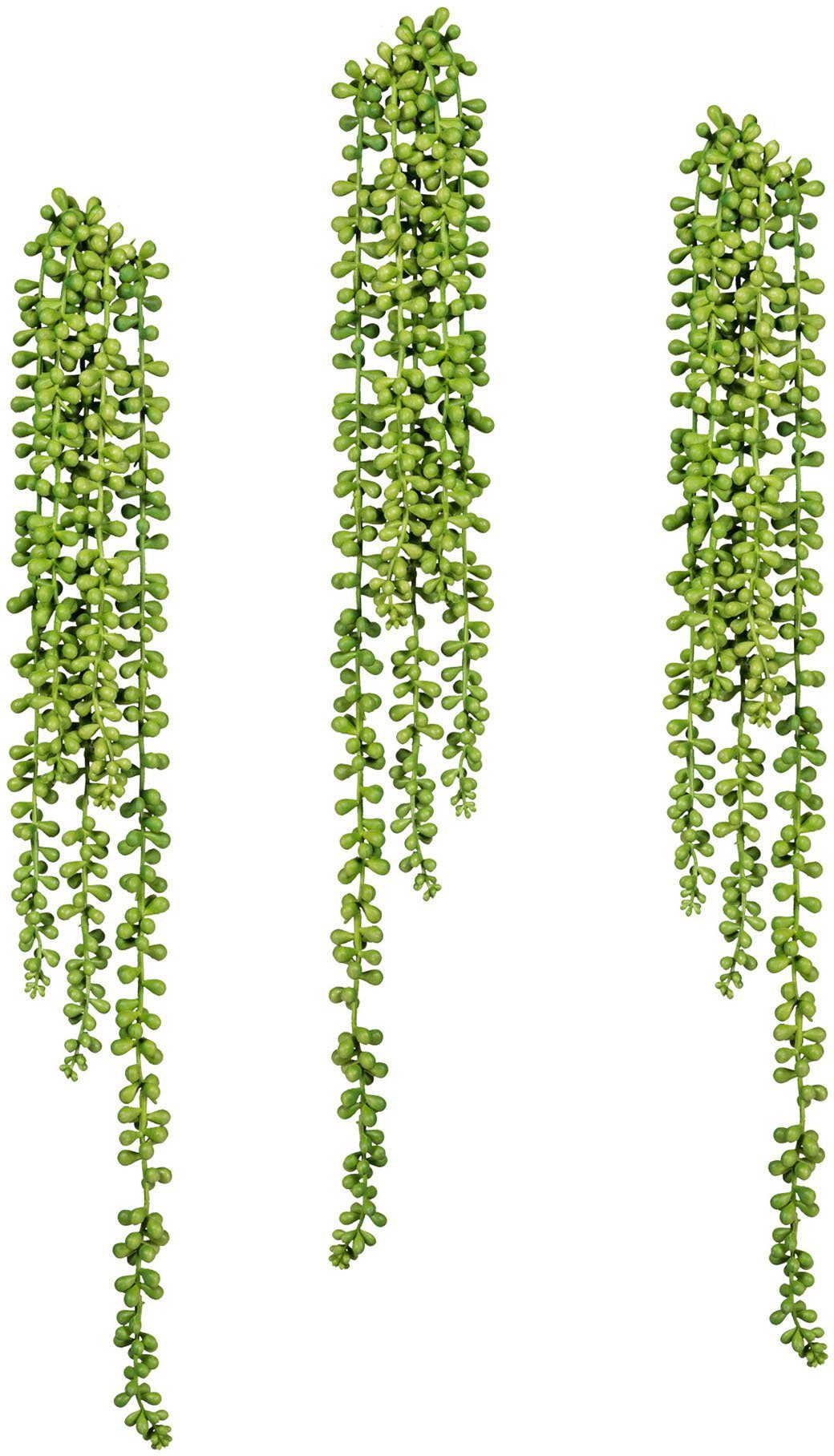 Creativ green Kunstplant Sedum-plantenhanger (2 stuks)