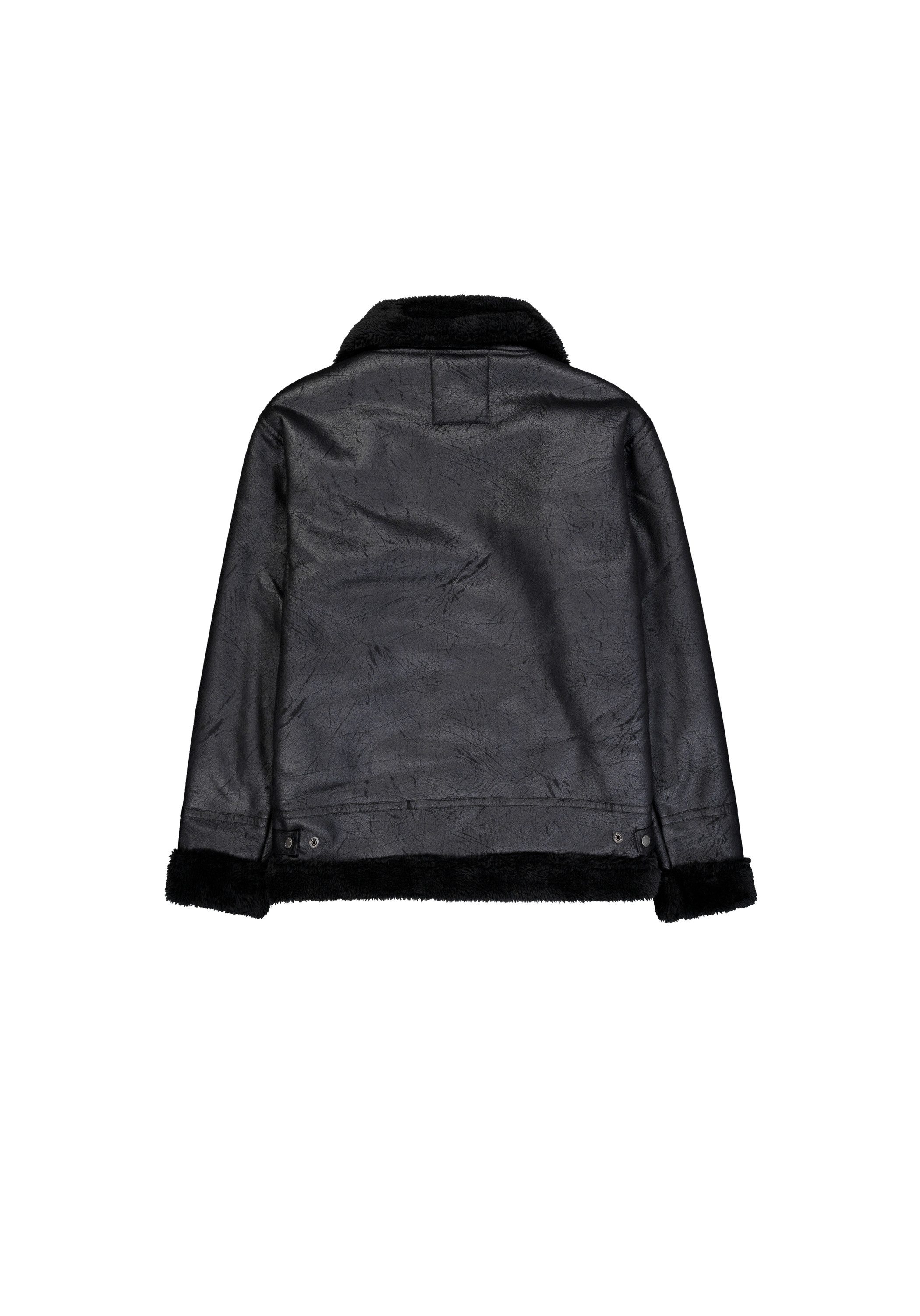 Alpha Industries Leren jack Alpha Industries Men - Bomber Jackets B-3 Faux Leather