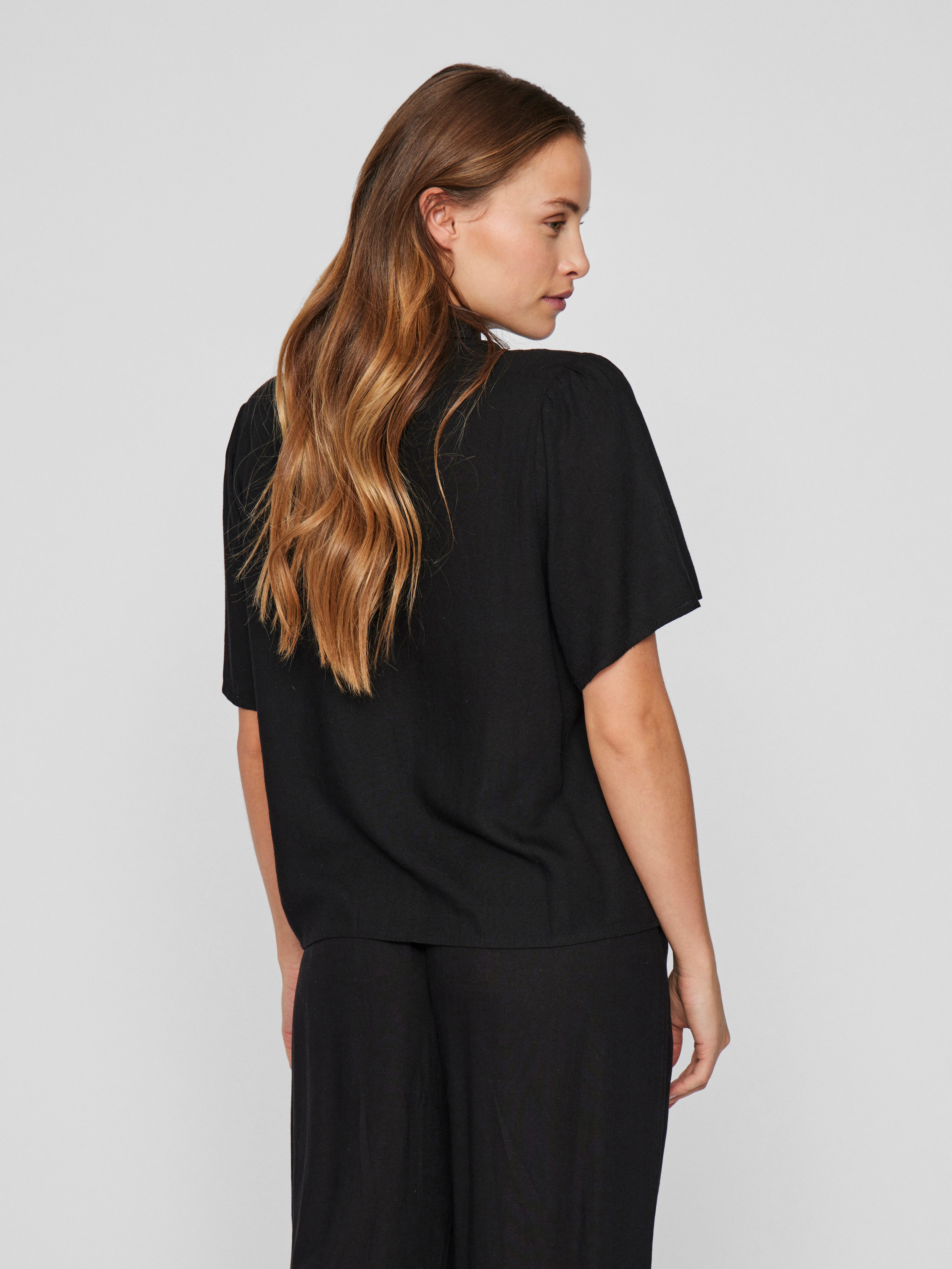 Vila Blouse met korte mouwen VIPRICIL S/S NEW SHIRT - NOOS