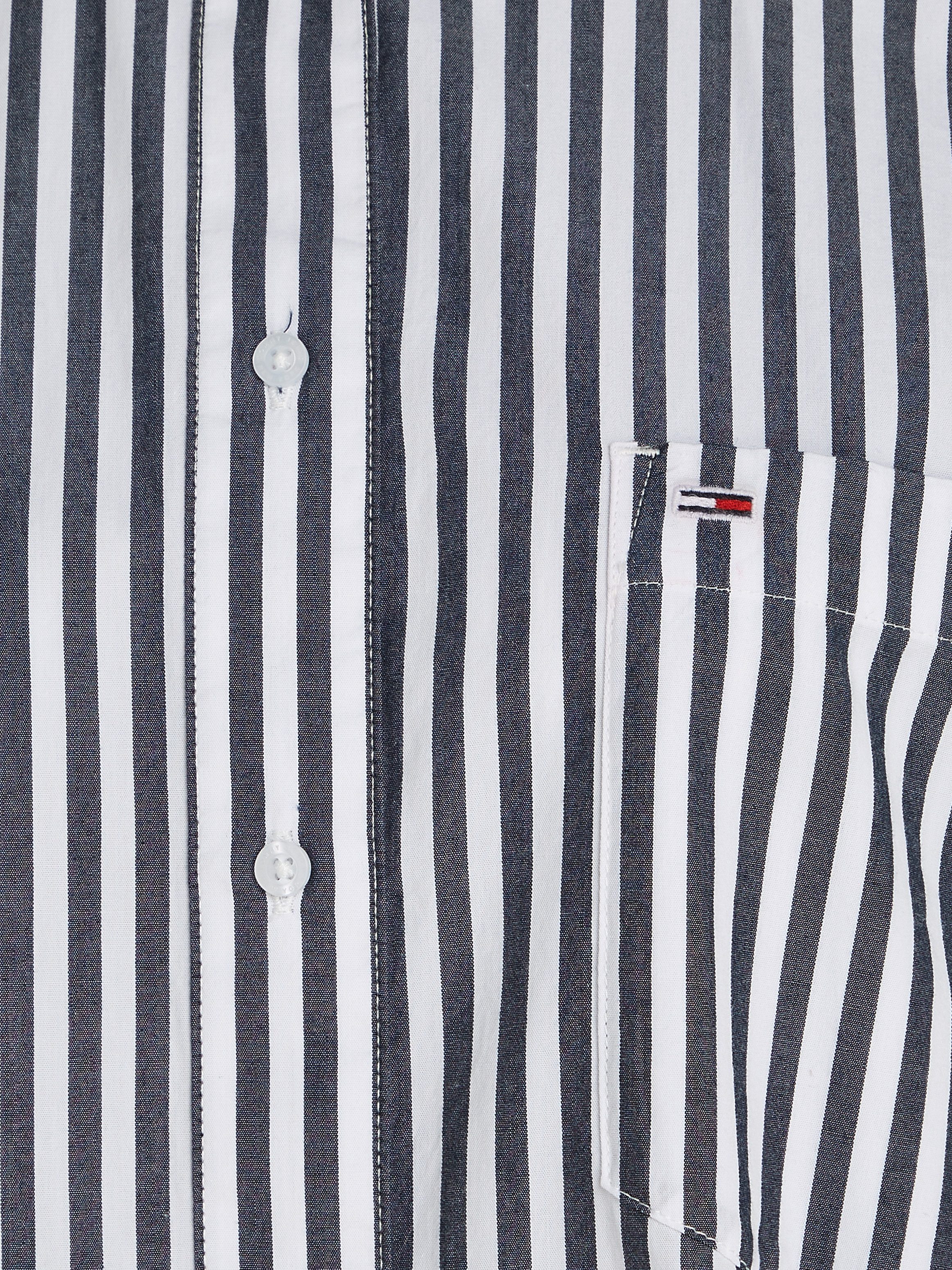 TOMMY JEANS Overhemdblouse TJW OVS PINSTRIPE SHIRT in modieuze naaldstrepen